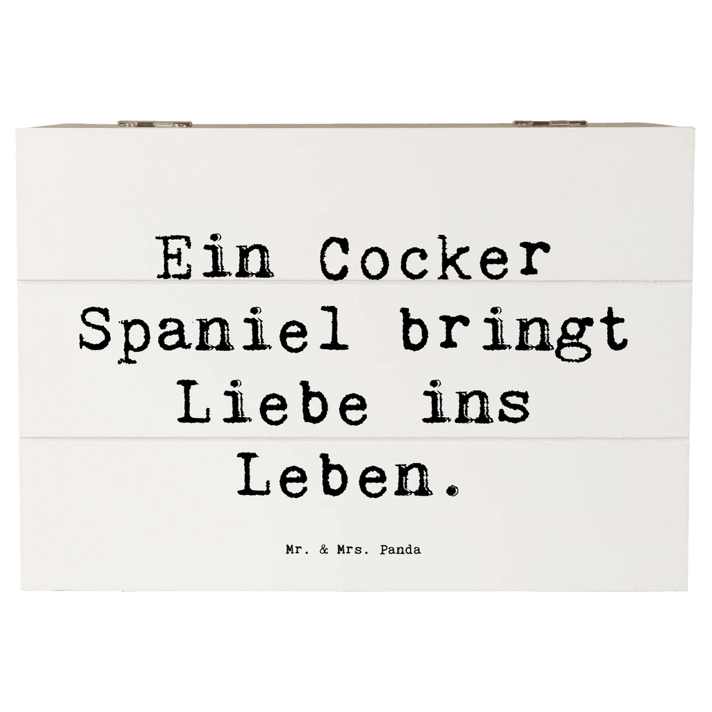 Holzkiste Spruch Liebe Cocker Spaniel Schatzkiste, XXL, Geschenkdose, Erinnerungskiste, Holzkiste, Schatulle, Dekokiste, Kiste, Geschenkbox, Truhe, Aufbewahrungsbox, Erinnerungsbox, Hund, Hunderasse, Rassehund, Hundebesitzer, Geschenk, Tierfreund, Schenken, Welpe