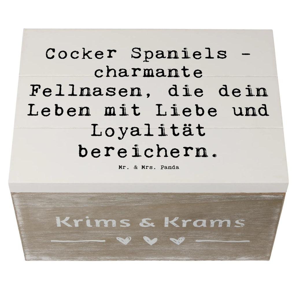 Holzkiste Spruch Cocker Spaniel Liebe Truhe, Kiste, Erinnerungskiste, Schatulle, Dekokiste, Geschenkdose, XXL, Geschenkbox, Holzkiste, Aufbewahrungsbox, Schatzkiste, Erinnerungsbox, Hund, Hunderasse, Rassehund, Hundebesitzer, Geschenk, Tierfreund, Schenken, Welpe