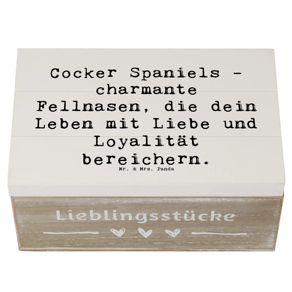 Holzkiste Spruch Cocker Spaniel Liebe Truhe, Kiste, Erinnerungskiste, Schatulle, Dekokiste, Geschenkdose, XXL, Geschenkbox, Holzkiste, Aufbewahrungsbox, Schatzkiste, Erinnerungsbox, Hund, Hunderasse, Rassehund, Hundebesitzer, Geschenk, Tierfreund, Schenken, Welpe