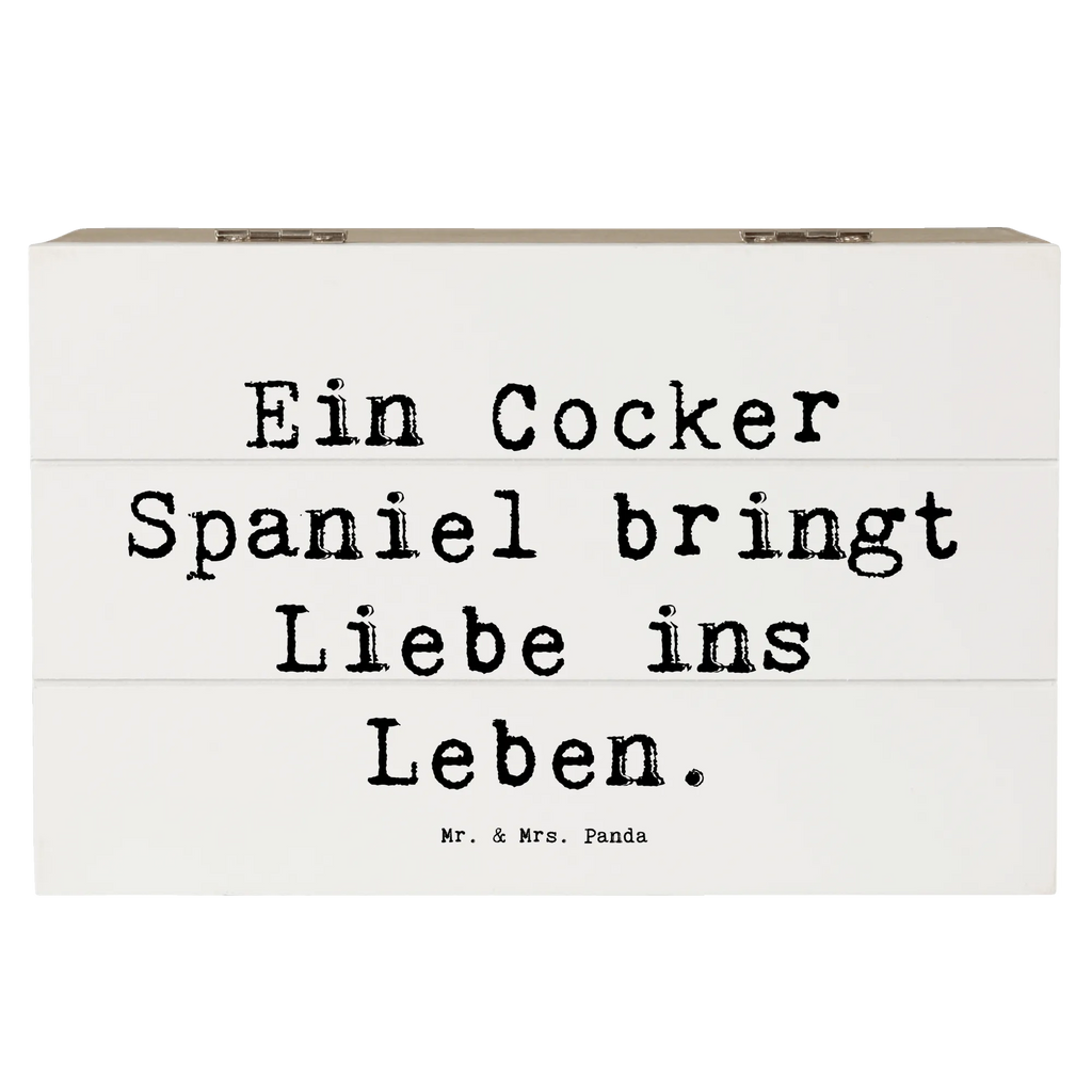 Holzkiste Spruch Liebe Cocker Spaniel Schatzkiste, XXL, Geschenkdose, Erinnerungskiste, Holzkiste, Schatulle, Dekokiste, Kiste, Geschenkbox, Truhe, Aufbewahrungsbox, Erinnerungsbox, Hund, Hunderasse, Rassehund, Hundebesitzer, Geschenk, Tierfreund, Schenken, Welpe