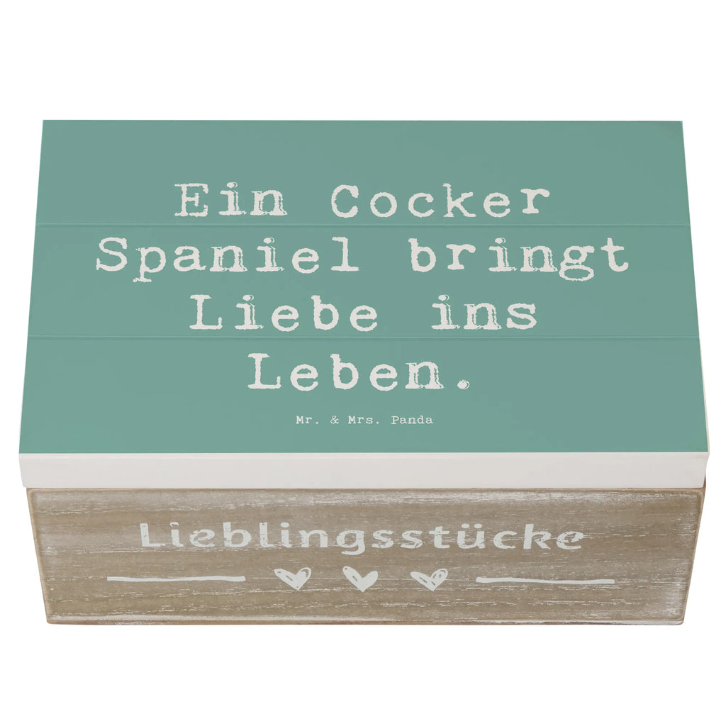 Holzkiste Spruch Liebe Cocker Spaniel Schatzkiste, XXL, Geschenkdose, Erinnerungskiste, Holzkiste, Schatulle, Dekokiste, Kiste, Geschenkbox, Truhe, Aufbewahrungsbox, Erinnerungsbox, Hund, Hunderasse, Rassehund, Hundebesitzer, Geschenk, Tierfreund, Schenken, Welpe