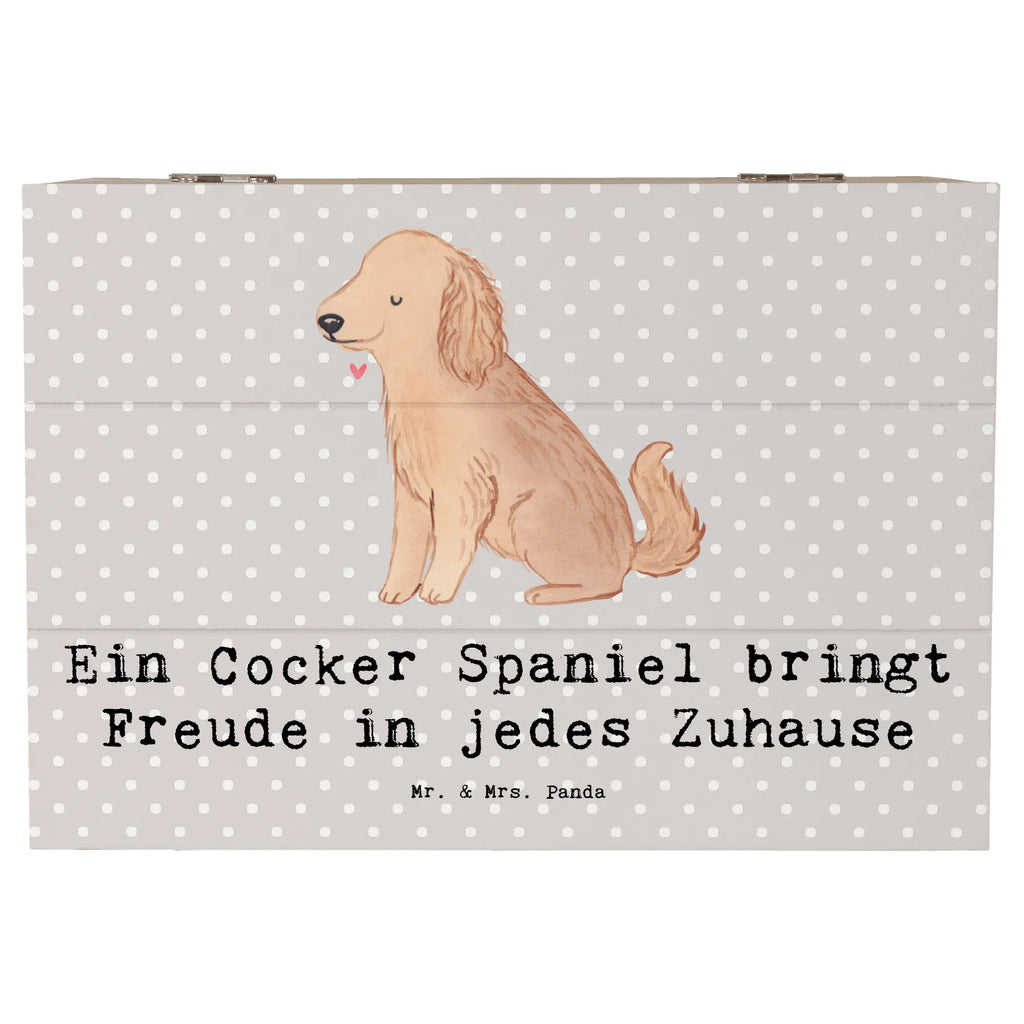 Holzkiste Cocker Spaniel Freude Aufbewahrungsbox, Erinnerungskiste, Schatzkiste, Schatulle, Erinnerungsbox, Holzkiste, XXL, Dekokiste, Truhe, Kiste, Geschenkdose, Geschenkbox, Hund, Hunderasse, Rassehund, Hundebesitzer, Geschenk, Tierfreund, Schenken, Welpe