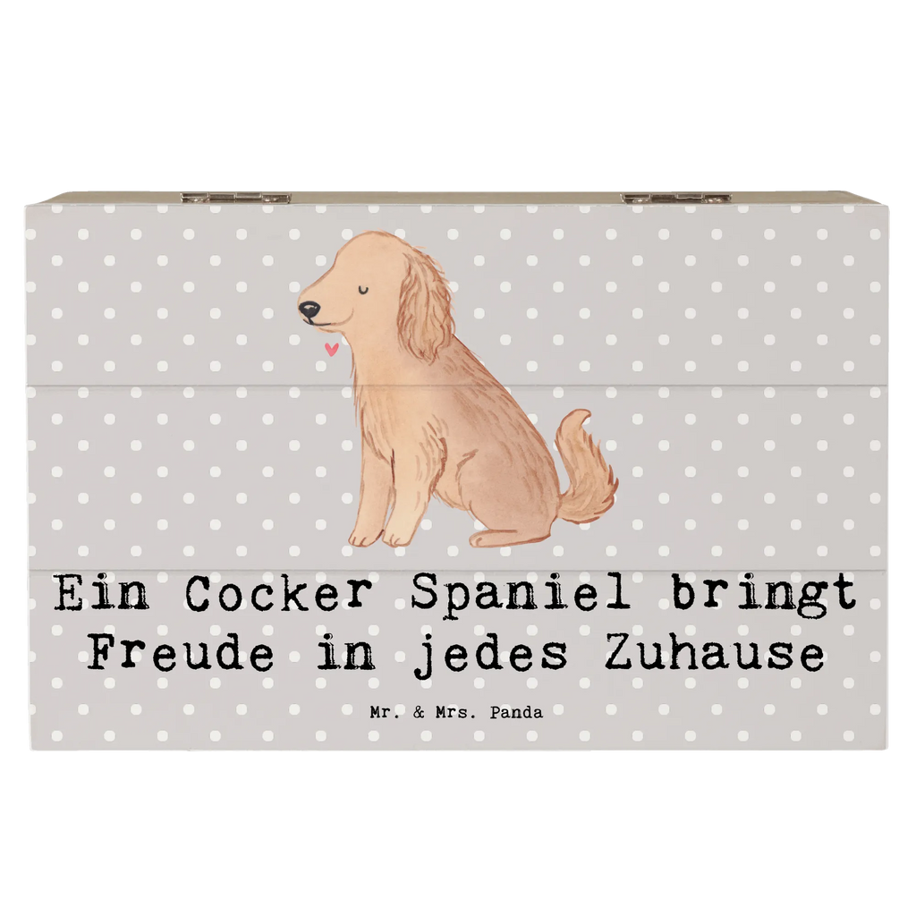 Holzkiste Cocker Spaniel Freude Aufbewahrungsbox, Erinnerungskiste, Schatzkiste, Schatulle, Erinnerungsbox, Holzkiste, XXL, Dekokiste, Truhe, Kiste, Geschenkdose, Geschenkbox, Hund, Hunderasse, Rassehund, Hundebesitzer, Geschenk, Tierfreund, Schenken, Welpe