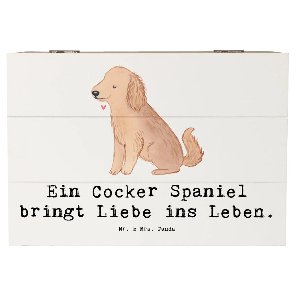 Holzkiste Liebe Cocker Spaniel Erinnerungsbox, XXL, Geschenkbox, Dekokiste, Holzkiste, Schatzkiste, Truhe, Erinnerungskiste, Schatulle, Geschenkdose, Aufbewahrungsbox, Kiste, Hund, Hunderasse, Rassehund, Hundebesitzer, Geschenk, Tierfreund, Schenken, Welpe