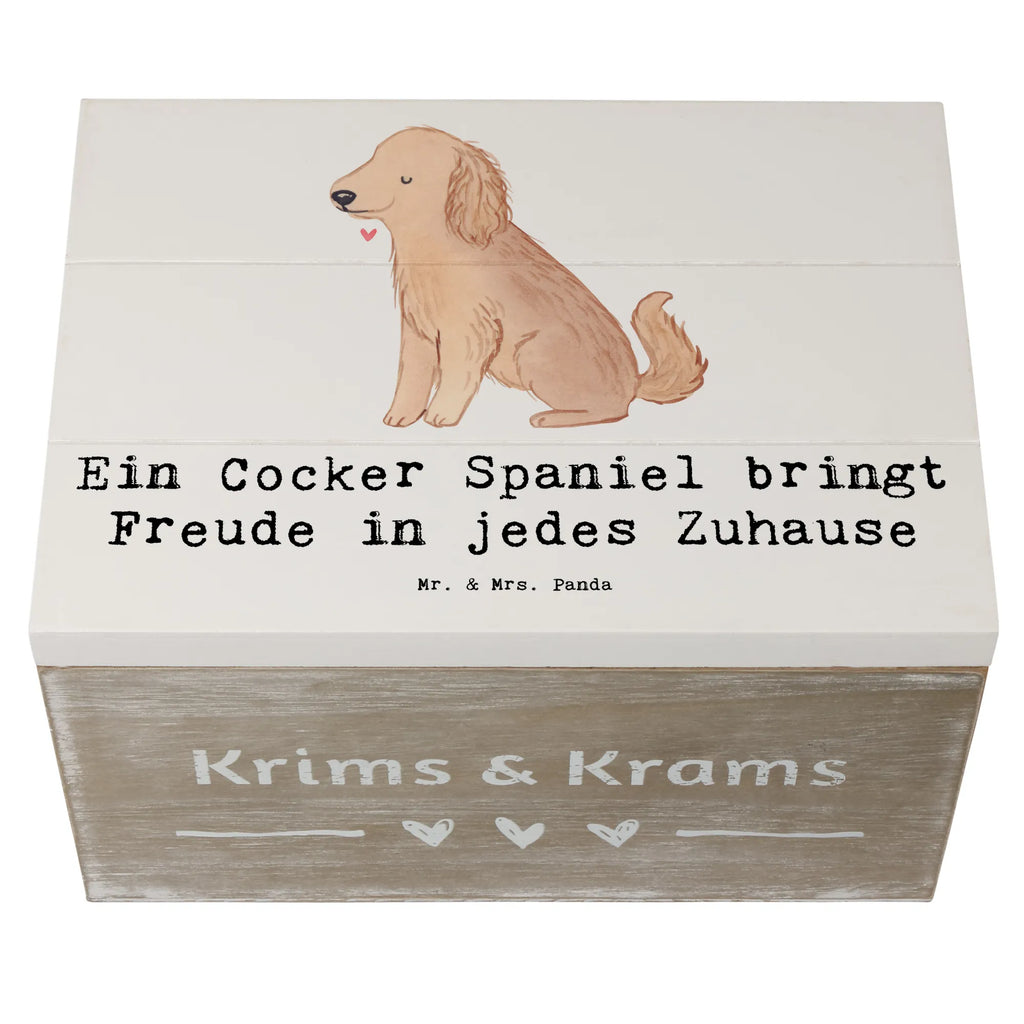 Holzkiste Cocker Spaniel Freude Aufbewahrungsbox, Erinnerungskiste, Schatzkiste, Schatulle, Erinnerungsbox, Holzkiste, XXL, Dekokiste, Truhe, Kiste, Geschenkdose, Geschenkbox, Hund, Hunderasse, Rassehund, Hundebesitzer, Geschenk, Tierfreund, Schenken, Welpe