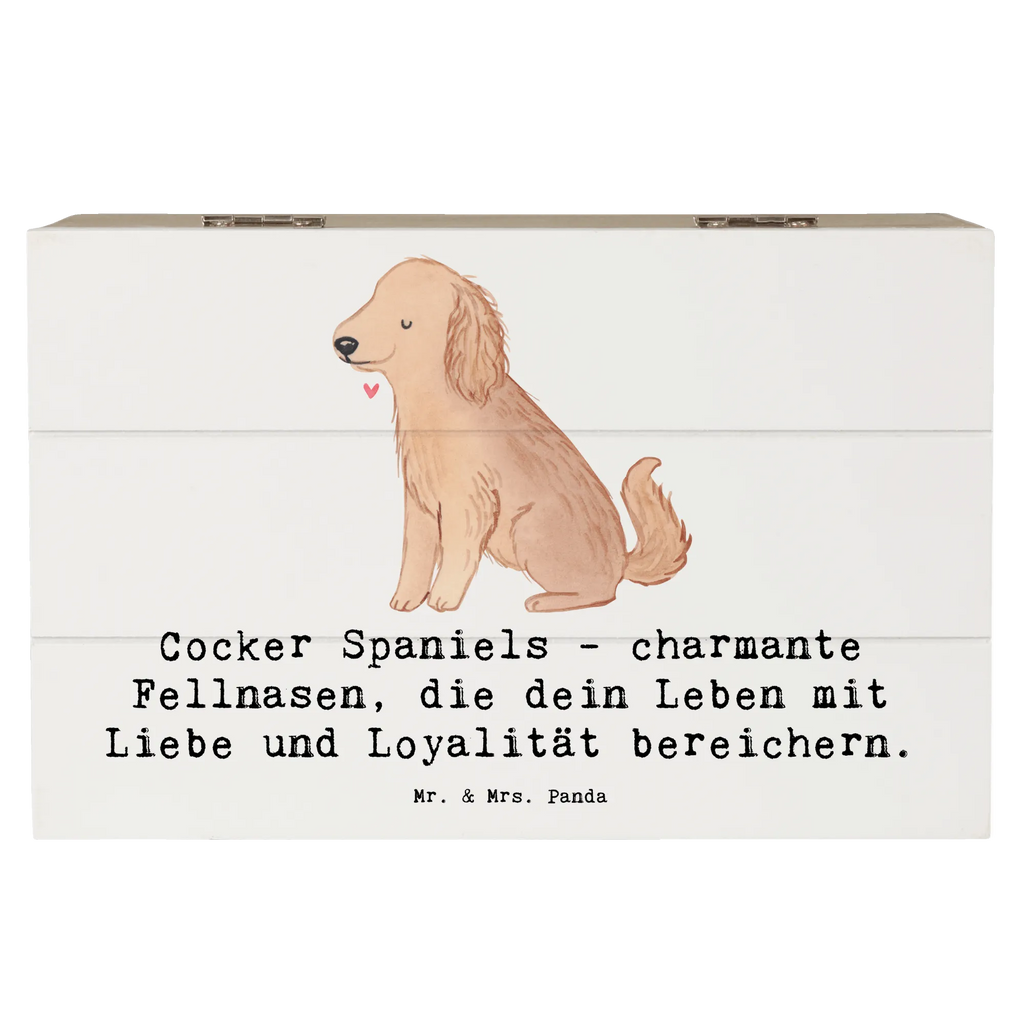 Holzkiste Cocker Spaniel Liebe Schatzkiste, Dekokiste, Geschenkbox, Aufbewahrungsbox, XXL, Truhe, Erinnerungsbox, Holzkiste, Kiste, Geschenkdose, Erinnerungskiste, Schatulle, Hund, Hunderasse, Rassehund, Hundebesitzer, Geschenk, Tierfreund, Schenken, Welpe