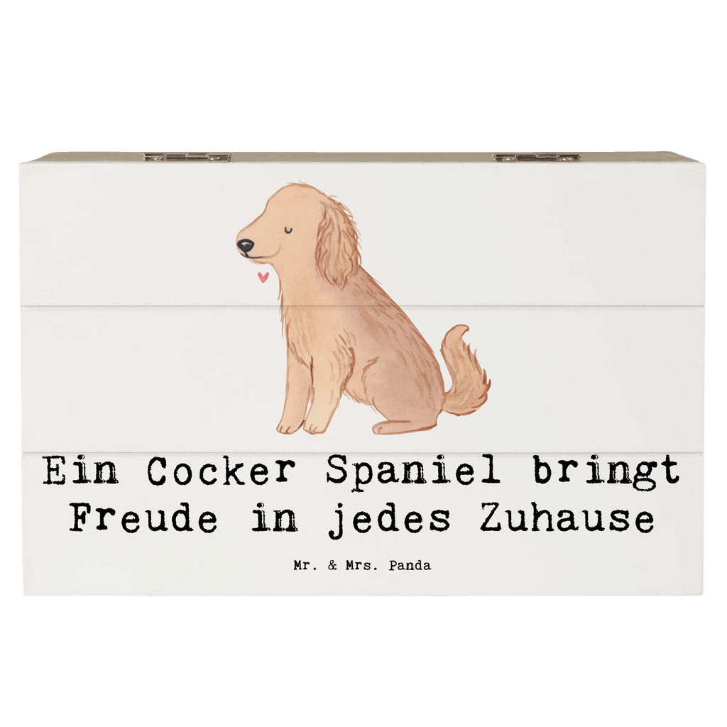 Holzkiste Cocker Spaniel Freude Aufbewahrungsbox, Erinnerungskiste, Schatzkiste, Schatulle, Erinnerungsbox, Holzkiste, XXL, Dekokiste, Truhe, Kiste, Geschenkdose, Geschenkbox, Hund, Hunderasse, Rassehund, Hundebesitzer, Geschenk, Tierfreund, Schenken, Welpe