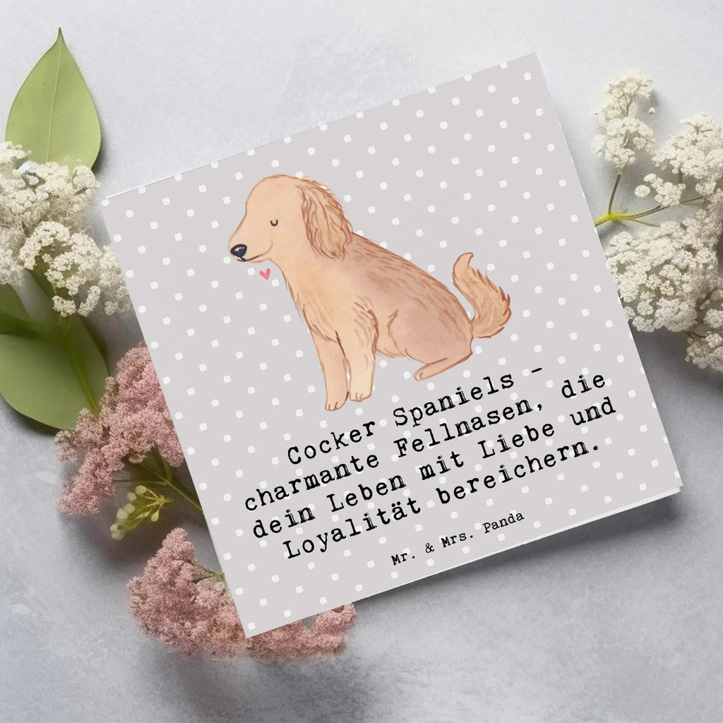 Deluxe Card Cocker Spaniels - charmante Fellnasen, die dein Leben mit Liebe und Loyalität bereichern. Geburtstagskarte, Grußkarte, Klappkarte, Hochzeitskarte, Hochwertige Klappkarte, Karte, Hochwertige Grußkarte, Einladungskarte, Glückwunschkarte, Hund, Hunderasse, Rassehund, Hundebesitzer, Geschenk, Tierfreund, Schenken, Welpe