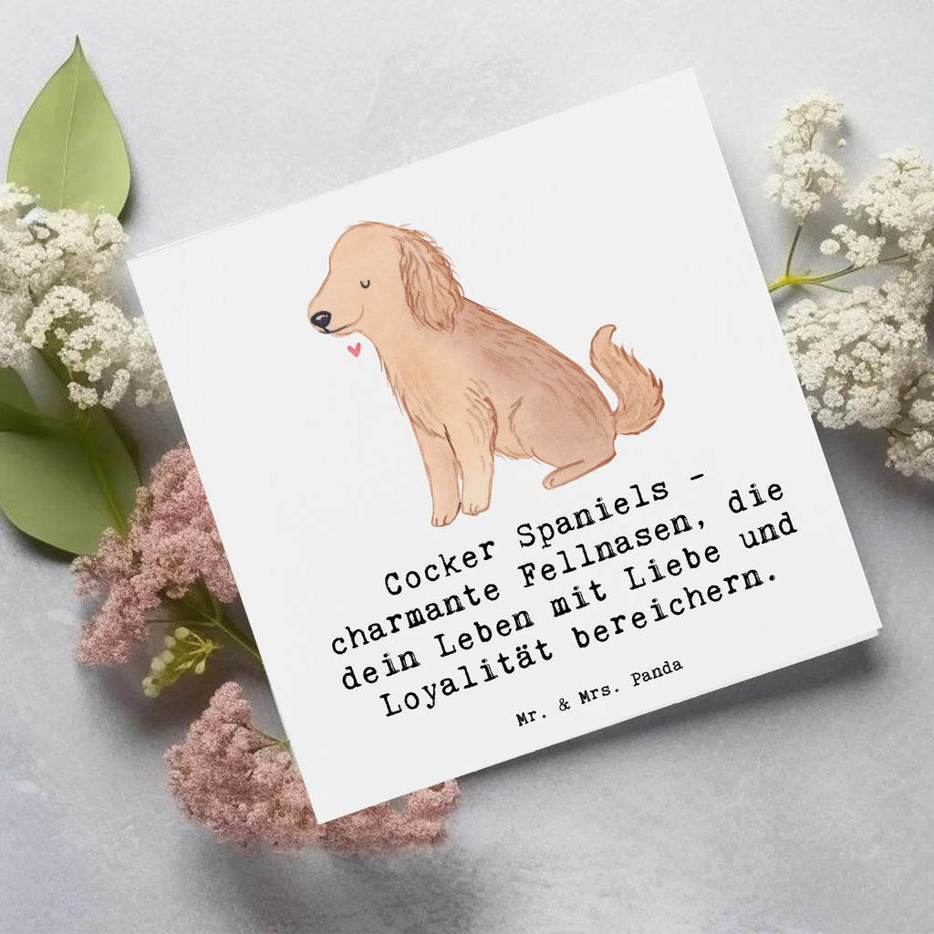 Deluxe Card Cocker Spaniels - charmante Fellnasen, die dein Leben mit Liebe und Loyalität bereichern. Geburtstagskarte, Grußkarte, Klappkarte, Hochzeitskarte, Hochwertige Klappkarte, Karte, Hochwertige Grußkarte, Einladungskarte, Glückwunschkarte, Hund, Hunderasse, Rassehund, Hundebesitzer, Geschenk, Tierfreund, Schenken, Welpe