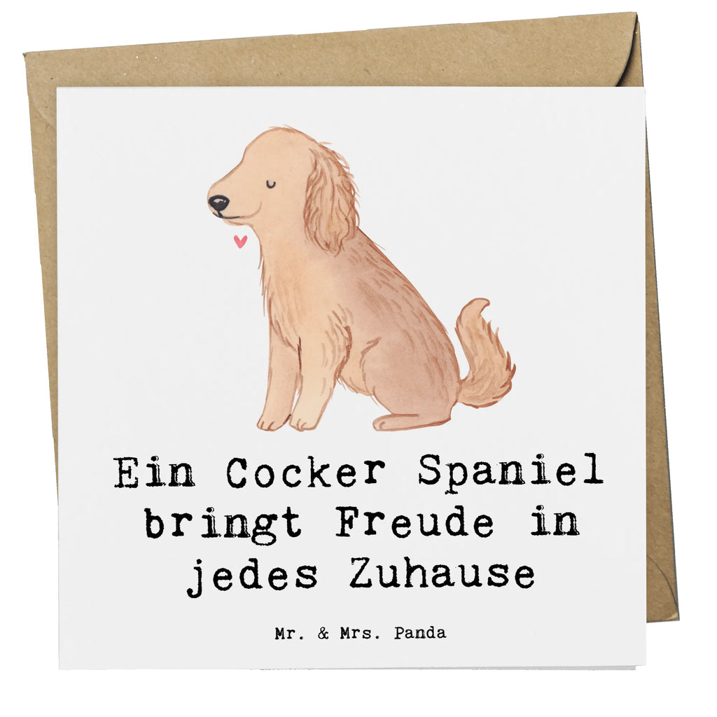 Deluxe Karte Cocker Spaniel Freude Klappkarte, Einladungskarte, Glückwunschkarte, Grußkarte, Hochwertige Grußkarte, Karte, Hochwertige Klappkarte, Geburtstagskarte, Hochzeitskarte, Hund, Hunderasse, Rassehund, Hundebesitzer, Geschenk, Tierfreund, Schenken, Welpe