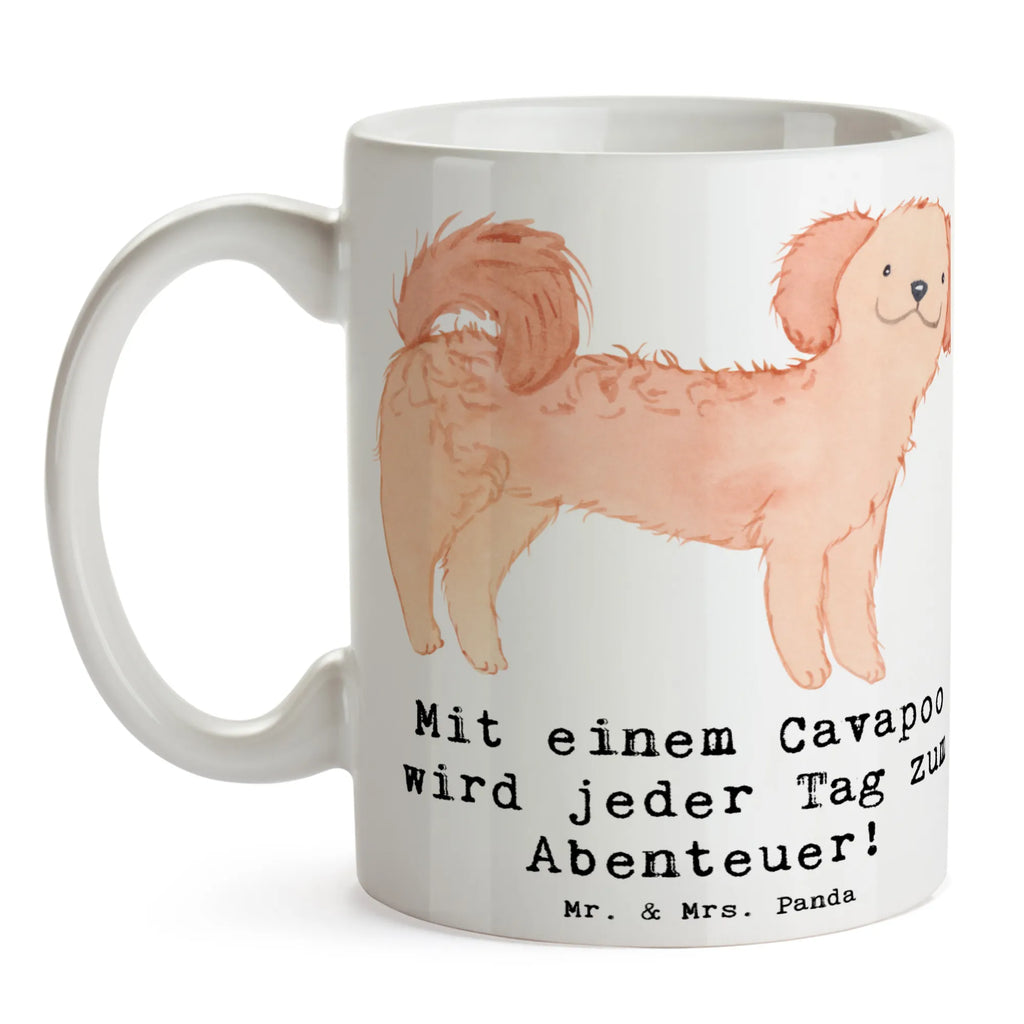 Mug Mit einem Cavapoo wird jeder Tag zum Abenteuer! Tasse mit Zitaten, Teetasse, Bürotasse, Tasse mit Motiven, Porzellantasse, Geschenktasse, Keramiktasse, Kaffeetasse, Tasse, Hund, Hunderasse, Rassehund, Hundebesitzer, Geschenk, Tierfreund, Schenken, Welpe