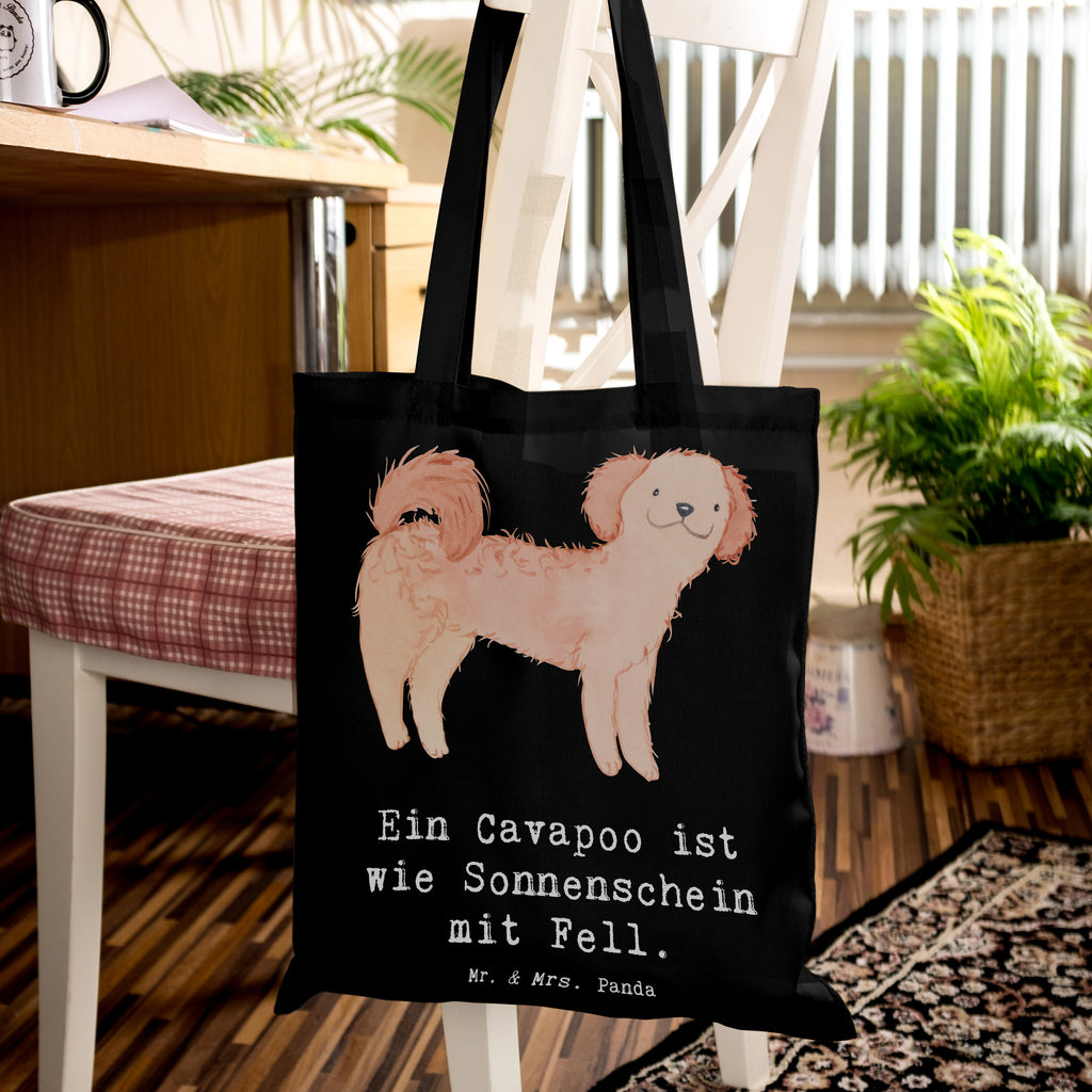 Tote bag Ein Cavapoo ist wie Sonnenschein mit Fell. Badetasche, Stofftasche, Laptoptasche, Tasche, Stoffbeutel, Shopper, Tragetasche, Schultertasche, Umhängetasche, Jutetasche, Jutebeutel, Einkaufstüte, Strandtasche, Beutel, Beuteltasche, Einkaufstasche, Hund, Hunderasse, Rassehund, Hundebesitzer, Geschenk, Tierfreund, Schenken, Welpe