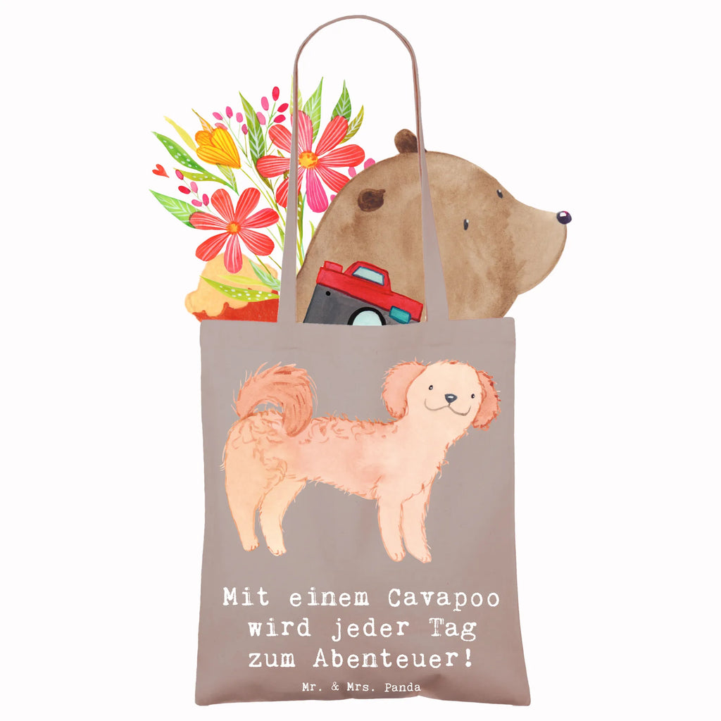Tragetasche Cavapoo Abenteuer Stoffbeutel, Laptoptasche, Beuteltasche, Shopper, Strandtasche, Schultertasche, Umhängetasche, Einkaufstasche, Jutebeutel, Badetasche, Beutel, Einkaufstüte, Jutetasche, Tragetasche, Tasche, Stofftasche, Hund, Hunderasse, Rassehund, Hundebesitzer, Geschenk, Tierfreund, Schenken, Welpe
