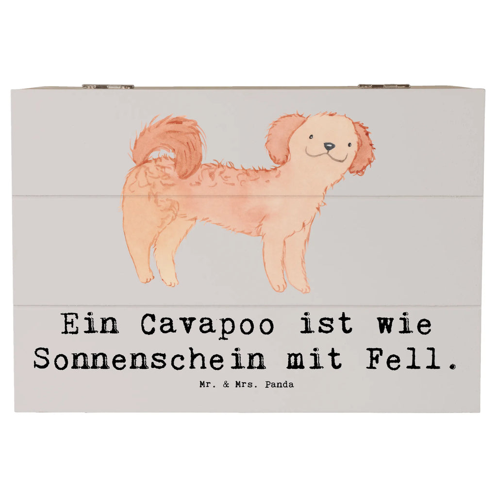 Wooden chest Ein Cavapoo ist wie Sonnenschein mit Fell. XXL, Schatulle, Geschenkdose, Kiste, Schatzkiste, Truhe, Holzkiste, Erinnerungsbox, Erinnerungskiste, Aufbewahrungsbox, Dekokiste, Geschenkbox, Hund, Hunderasse, Rassehund, Hundebesitzer, Geschenk, Tierfreund, Schenken, Welpe