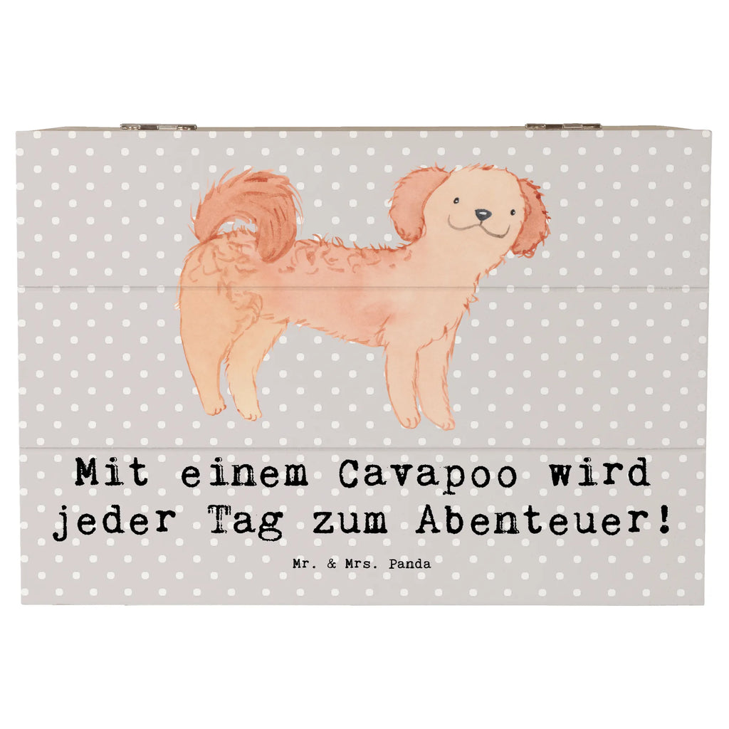 Holzkiste Cavapoo Abenteuer Geschenkdose, Schatzkiste, Truhe, Erinnerungskiste, Schatulle, Dekokiste, Aufbewahrungsbox, Kiste, Geschenkbox, Erinnerungsbox, Holzkiste, XXL, Hund, Hunderasse, Rassehund, Hundebesitzer, Geschenk, Tierfreund, Schenken, Welpe