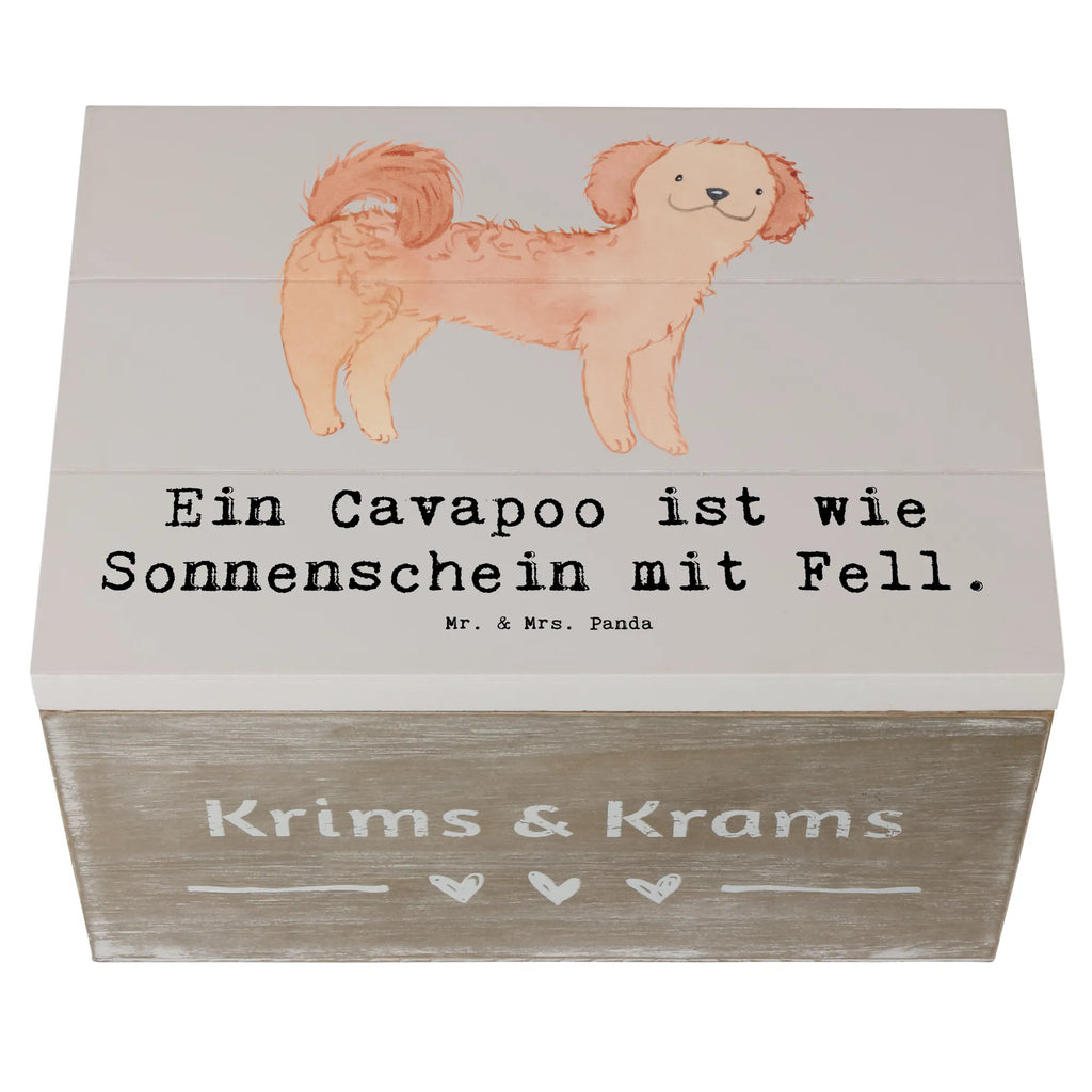 Wooden chest Ein Cavapoo ist wie Sonnenschein mit Fell. XXL, Schatulle, Geschenkdose, Kiste, Schatzkiste, Truhe, Holzkiste, Erinnerungsbox, Erinnerungskiste, Aufbewahrungsbox, Dekokiste, Geschenkbox, Hund, Hunderasse, Rassehund, Hundebesitzer, Geschenk, Tierfreund, Schenken, Welpe
