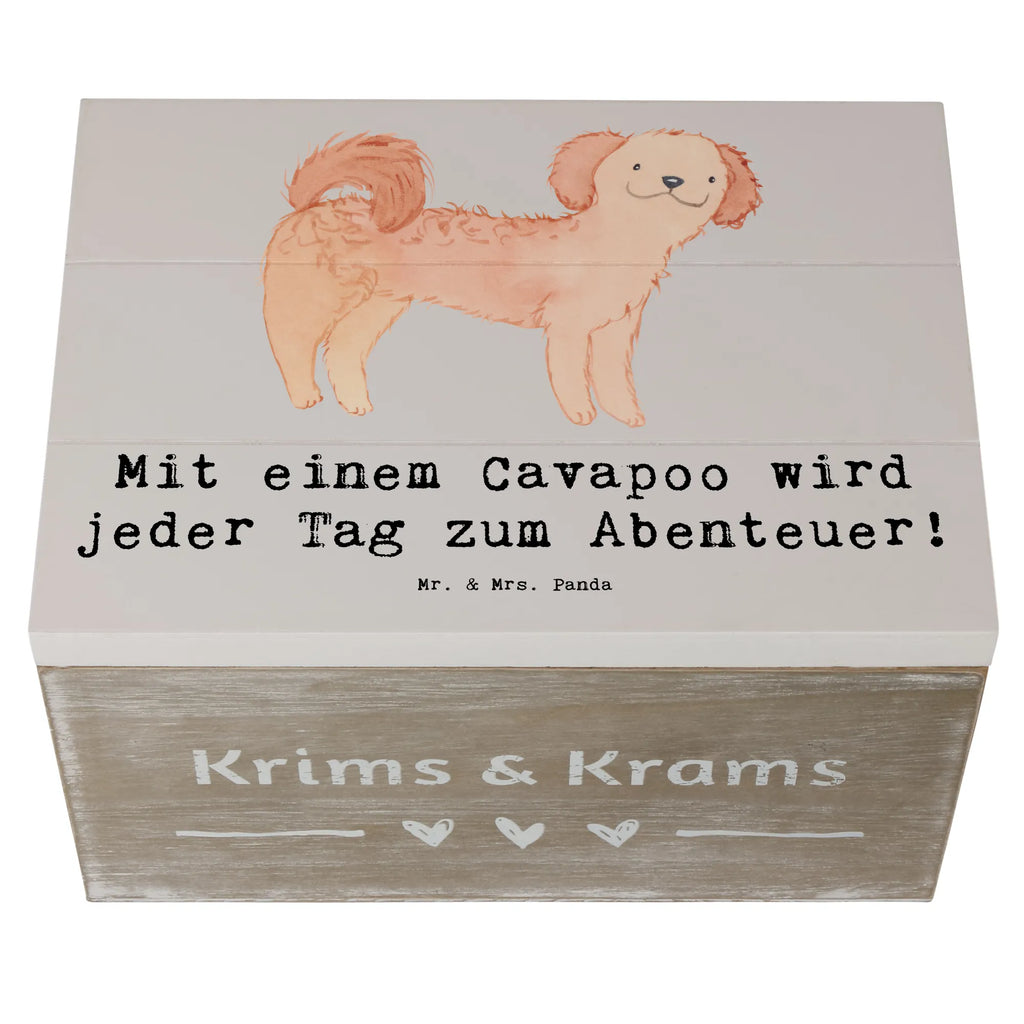 Holzkiste Cavapoo Abenteuer Geschenkdose, Schatzkiste, Truhe, Erinnerungskiste, Schatulle, Dekokiste, Aufbewahrungsbox, Kiste, Geschenkbox, Erinnerungsbox, Holzkiste, XXL, Hund, Hunderasse, Rassehund, Hundebesitzer, Geschenk, Tierfreund, Schenken, Welpe
