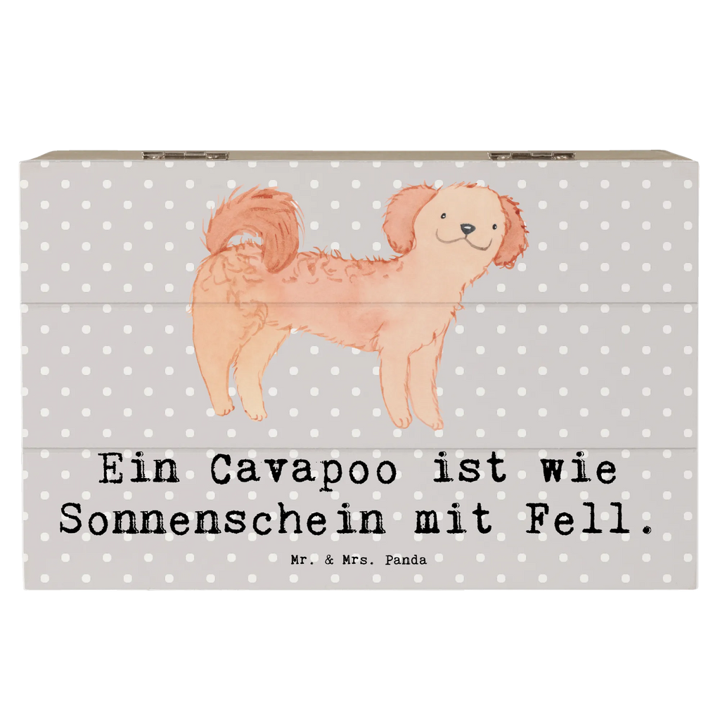 Wooden chest Ein Cavapoo ist wie Sonnenschein mit Fell. XXL, Schatulle, Geschenkdose, Kiste, Schatzkiste, Truhe, Holzkiste, Erinnerungsbox, Erinnerungskiste, Aufbewahrungsbox, Dekokiste, Geschenkbox, Hund, Hunderasse, Rassehund, Hundebesitzer, Geschenk, Tierfreund, Schenken, Welpe