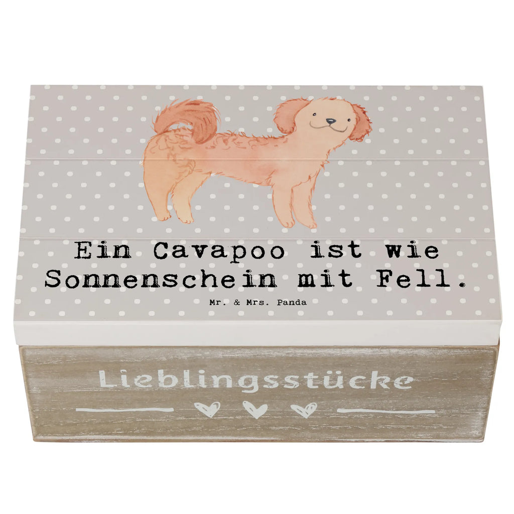 Wooden chest Ein Cavapoo ist wie Sonnenschein mit Fell. XXL, Schatulle, Geschenkdose, Kiste, Schatzkiste, Truhe, Holzkiste, Erinnerungsbox, Erinnerungskiste, Aufbewahrungsbox, Dekokiste, Geschenkbox, Hund, Hunderasse, Rassehund, Hundebesitzer, Geschenk, Tierfreund, Schenken, Welpe