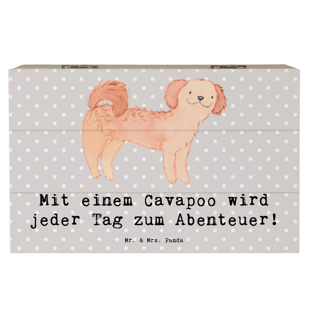 Holzkiste Cavapoo Abenteuer Geschenkdose, Schatzkiste, Truhe, Erinnerungskiste, Schatulle, Dekokiste, Aufbewahrungsbox, Kiste, Geschenkbox, Erinnerungsbox, Holzkiste, XXL, Hund, Hunderasse, Rassehund, Hundebesitzer, Geschenk, Tierfreund, Schenken, Welpe