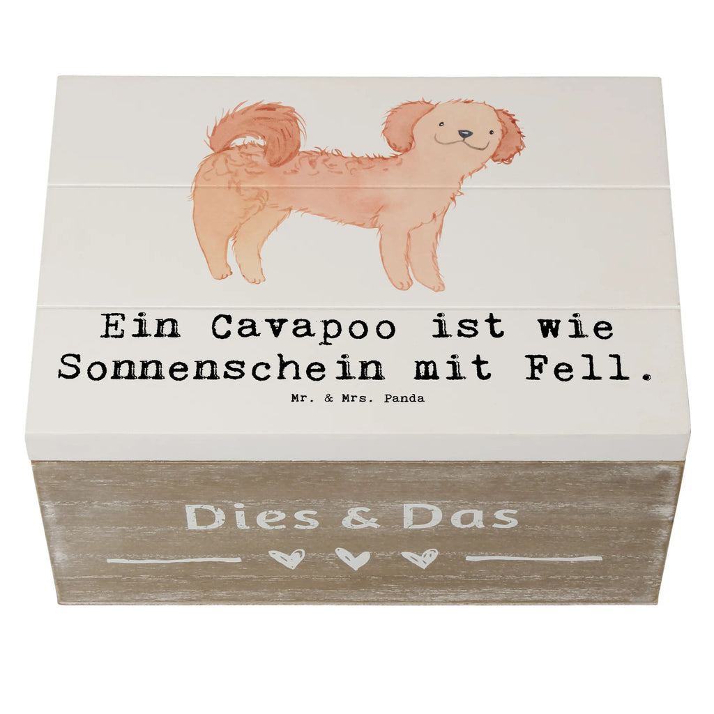 Wooden chest Ein Cavapoo ist wie Sonnenschein mit Fell. XXL, Schatulle, Geschenkdose, Kiste, Schatzkiste, Truhe, Holzkiste, Erinnerungsbox, Erinnerungskiste, Aufbewahrungsbox, Dekokiste, Geschenkbox, Hund, Hunderasse, Rassehund, Hundebesitzer, Geschenk, Tierfreund, Schenken, Welpe