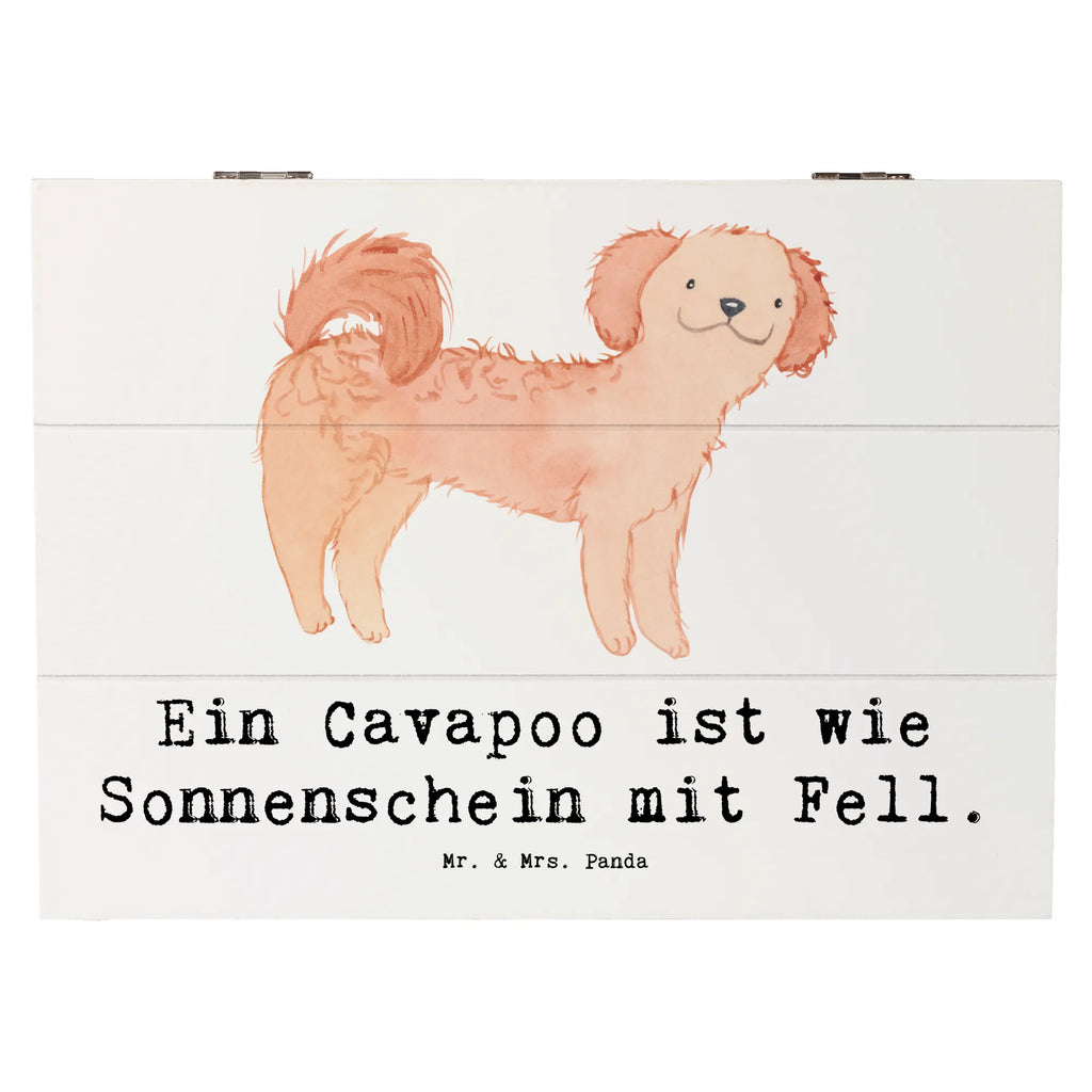 Wooden chest Ein Cavapoo ist wie Sonnenschein mit Fell. XXL, Schatulle, Geschenkdose, Kiste, Schatzkiste, Truhe, Holzkiste, Erinnerungsbox, Erinnerungskiste, Aufbewahrungsbox, Dekokiste, Geschenkbox, Hund, Hunderasse, Rassehund, Hundebesitzer, Geschenk, Tierfreund, Schenken, Welpe