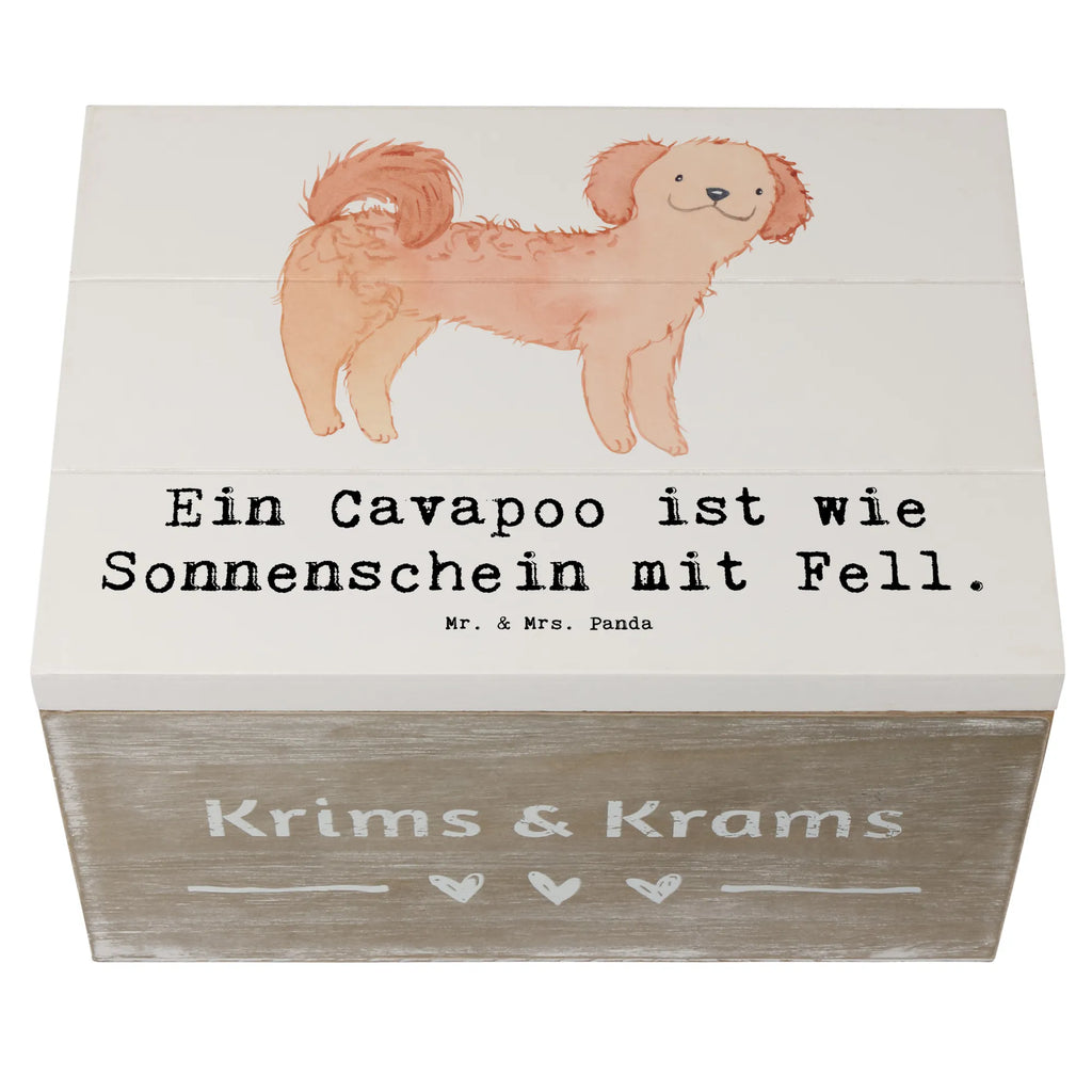 Wooden chest Ein Cavapoo ist wie Sonnenschein mit Fell. XXL, Schatulle, Geschenkdose, Kiste, Schatzkiste, Truhe, Holzkiste, Erinnerungsbox, Erinnerungskiste, Aufbewahrungsbox, Dekokiste, Geschenkbox, Hund, Hunderasse, Rassehund, Hundebesitzer, Geschenk, Tierfreund, Schenken, Welpe