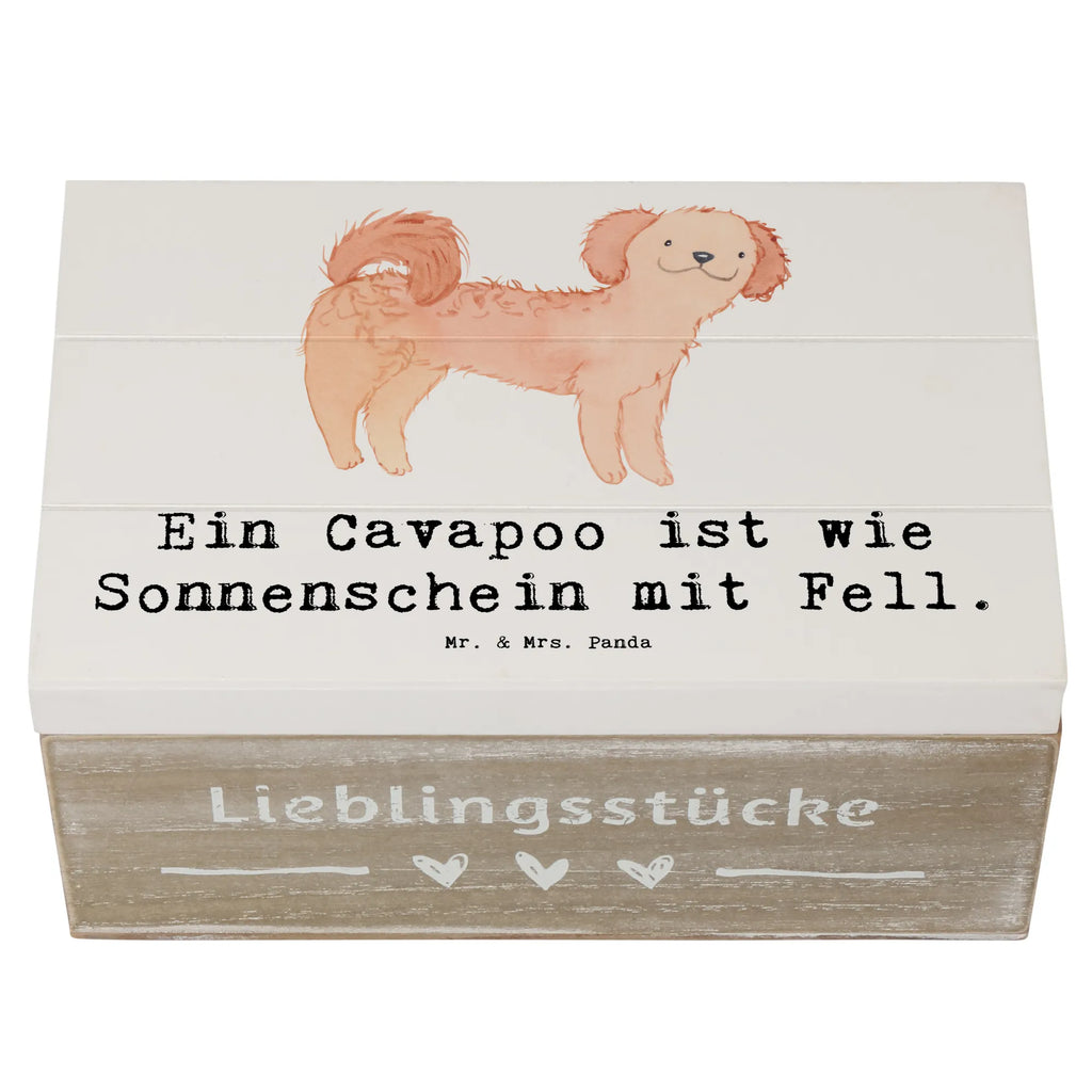 Wooden chest Ein Cavapoo ist wie Sonnenschein mit Fell. XXL, Schatulle, Geschenkdose, Kiste, Schatzkiste, Truhe, Holzkiste, Erinnerungsbox, Erinnerungskiste, Aufbewahrungsbox, Dekokiste, Geschenkbox, Hund, Hunderasse, Rassehund, Hundebesitzer, Geschenk, Tierfreund, Schenken, Welpe