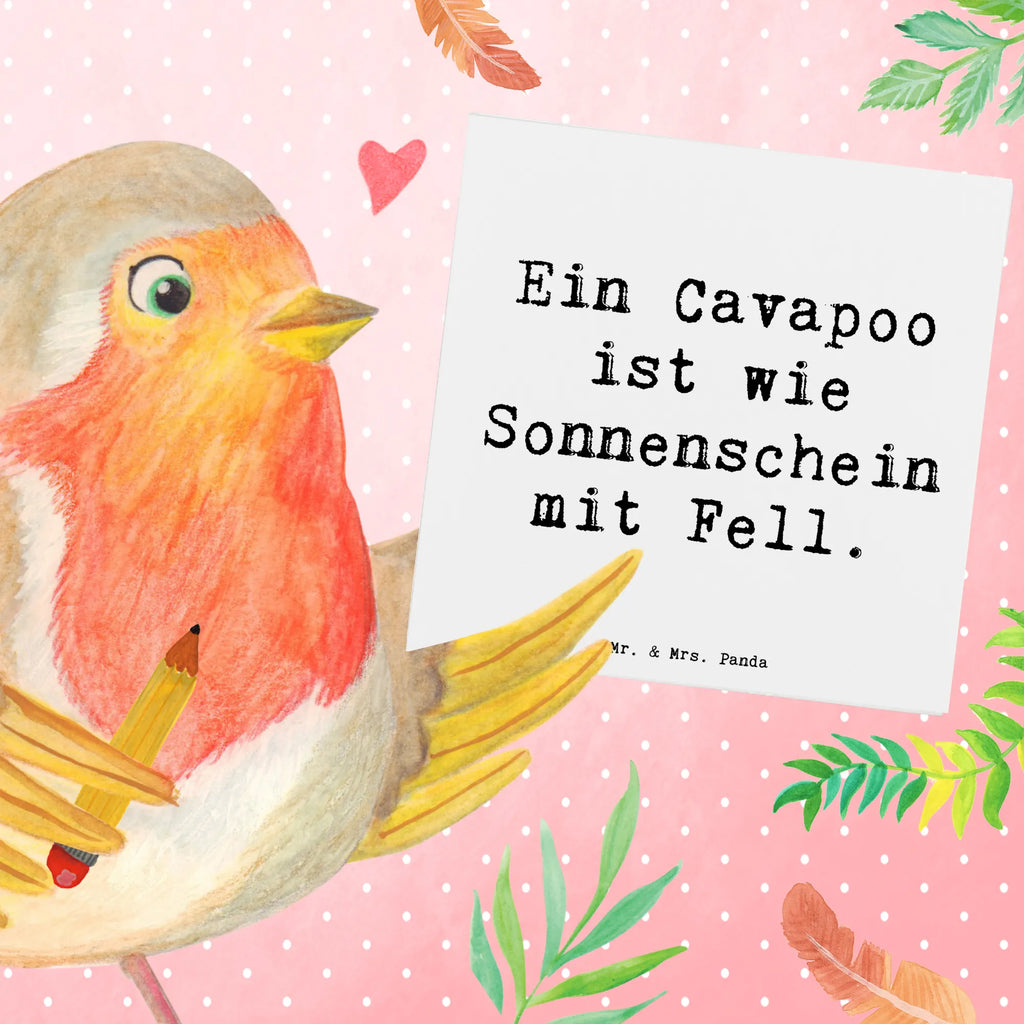 Deluxe Card Saying Ein Cavapoo ist wie Sonnenschein mit Fell. Klappkarte, Hochwertige Klappkarte, Hochwertige Grußkarte, Grußkarte, Karte, Einladungskarte, Geburtstagskarte, Hochzeitskarte, Glückwunschkarte, Hund, Hunderasse, Rassehund, Hundebesitzer, Geschenk, Tierfreund, Schenken, Welpe