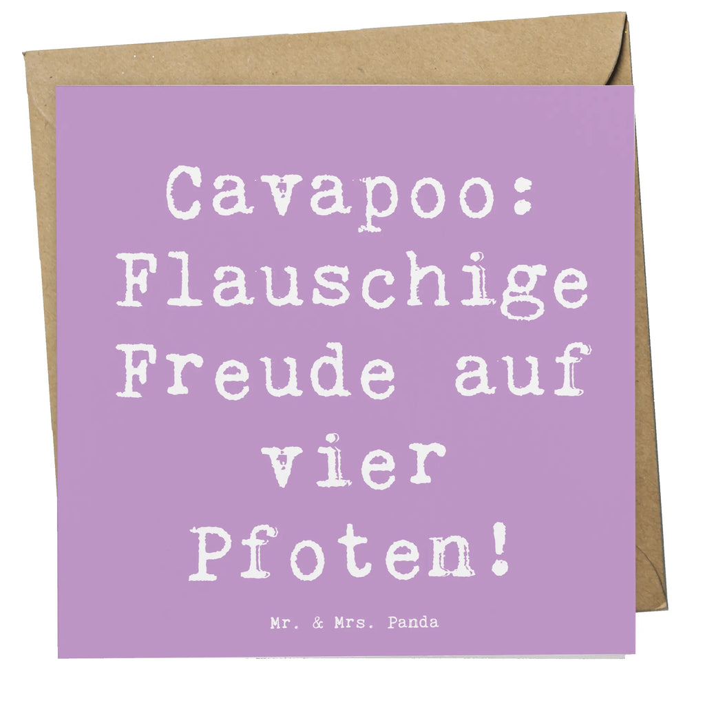 Deluxe Karte Spruch Cavapoo Flauschigkeit Hochwertige Grußkarte, Geburtstagskarte, Klappkarte, Einladungskarte, Grußkarte, Karte, Hochzeitskarte, Glückwunschkarte, Hochwertige Klappkarte, Hund, Hunderasse, Rassehund, Hundebesitzer, Geschenk, Tierfreund, Schenken, Welpe