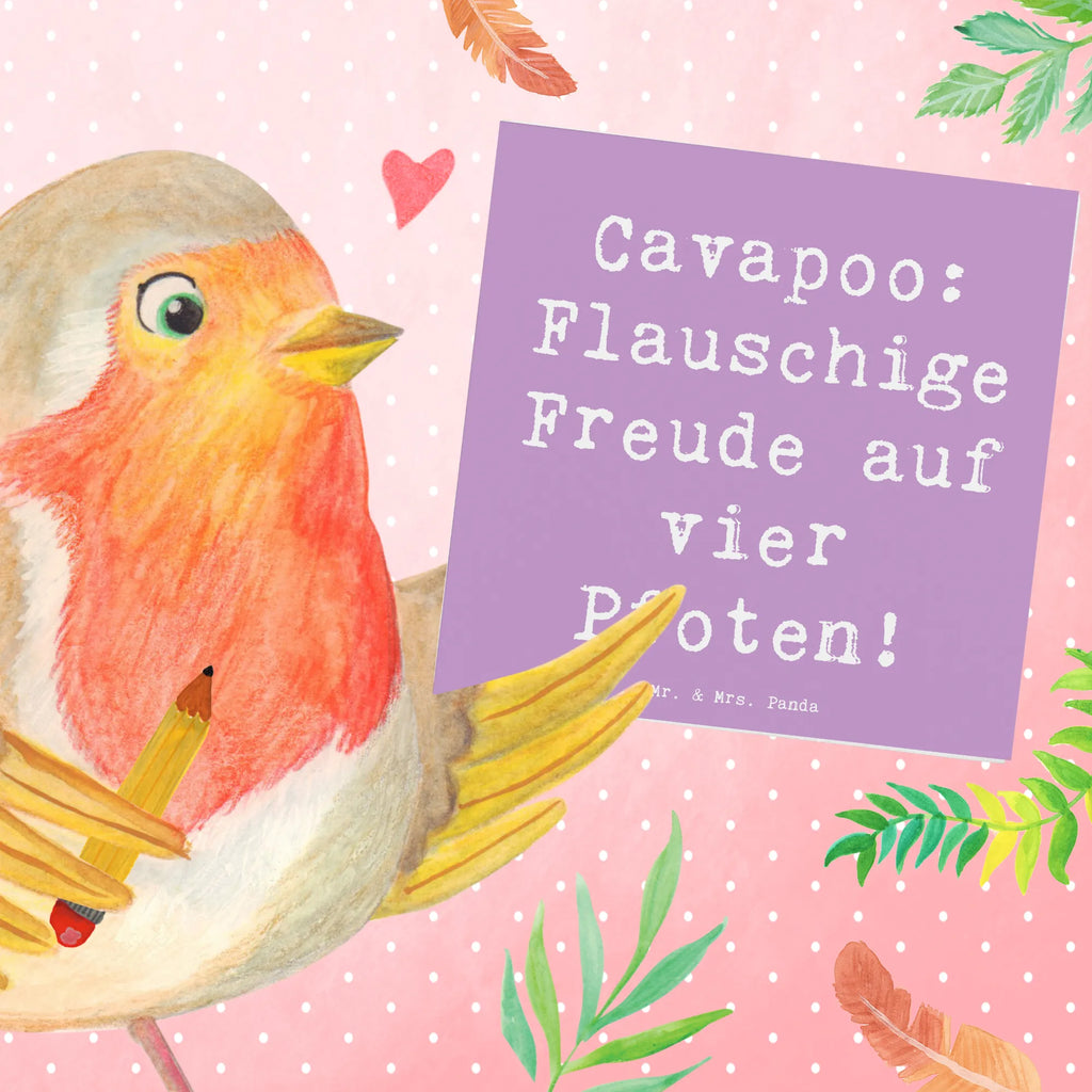Deluxe Karte Spruch Cavapoo Flauschigkeit Hochwertige Grußkarte, Geburtstagskarte, Klappkarte, Einladungskarte, Grußkarte, Karte, Hochzeitskarte, Glückwunschkarte, Hochwertige Klappkarte, Hund, Hunderasse, Rassehund, Hundebesitzer, Geschenk, Tierfreund, Schenken, Welpe