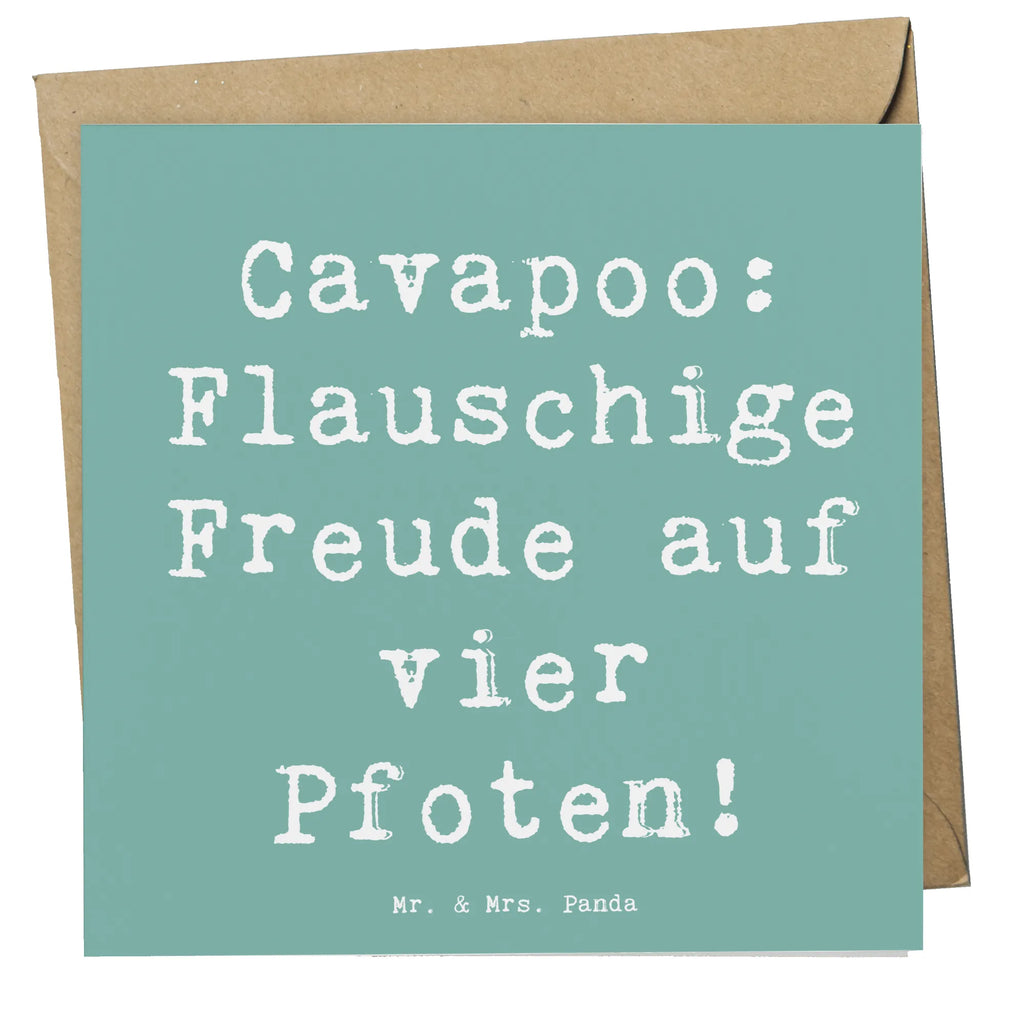 Deluxe Karte Spruch Cavapoo Flauschigkeit Hochwertige Grußkarte, Geburtstagskarte, Klappkarte, Einladungskarte, Grußkarte, Karte, Hochzeitskarte, Glückwunschkarte, Hochwertige Klappkarte, Hund, Hunderasse, Rassehund, Hundebesitzer, Geschenk, Tierfreund, Schenken, Welpe