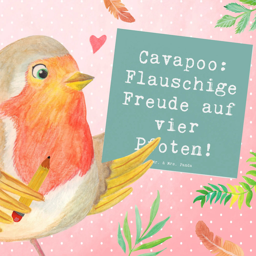 Deluxe Karte Spruch Cavapoo Flauschigkeit Hochwertige Grußkarte, Geburtstagskarte, Klappkarte, Einladungskarte, Grußkarte, Karte, Hochzeitskarte, Glückwunschkarte, Hochwertige Klappkarte, Hund, Hunderasse, Rassehund, Hundebesitzer, Geschenk, Tierfreund, Schenken, Welpe