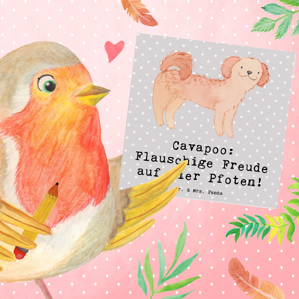 Deluxe Karte Cavapoo Flauschigkeit Einladungskarte, Karte, Geburtstagskarte, Glückwunschkarte, Hochwertige Grußkarte, Hochzeitskarte, Hochwertige Klappkarte, Grußkarte, Klappkarte, Hund, Hunderasse, Rassehund, Hundebesitzer, Geschenk, Tierfreund, Schenken, Welpe