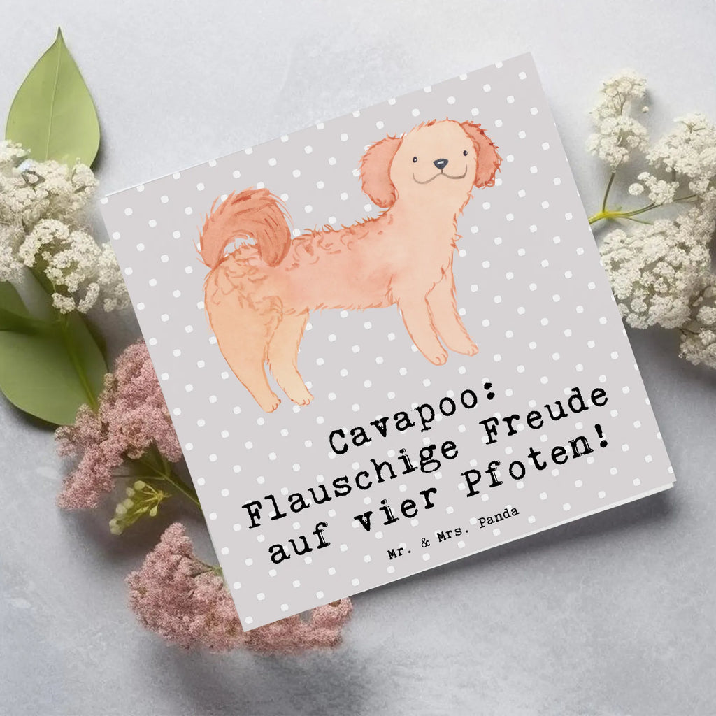 Deluxe Karte Cavapoo Flauschigkeit Einladungskarte, Karte, Geburtstagskarte, Glückwunschkarte, Hochwertige Grußkarte, Hochzeitskarte, Hochwertige Klappkarte, Grußkarte, Klappkarte, Hund, Hunderasse, Rassehund, Hundebesitzer, Geschenk, Tierfreund, Schenken, Welpe