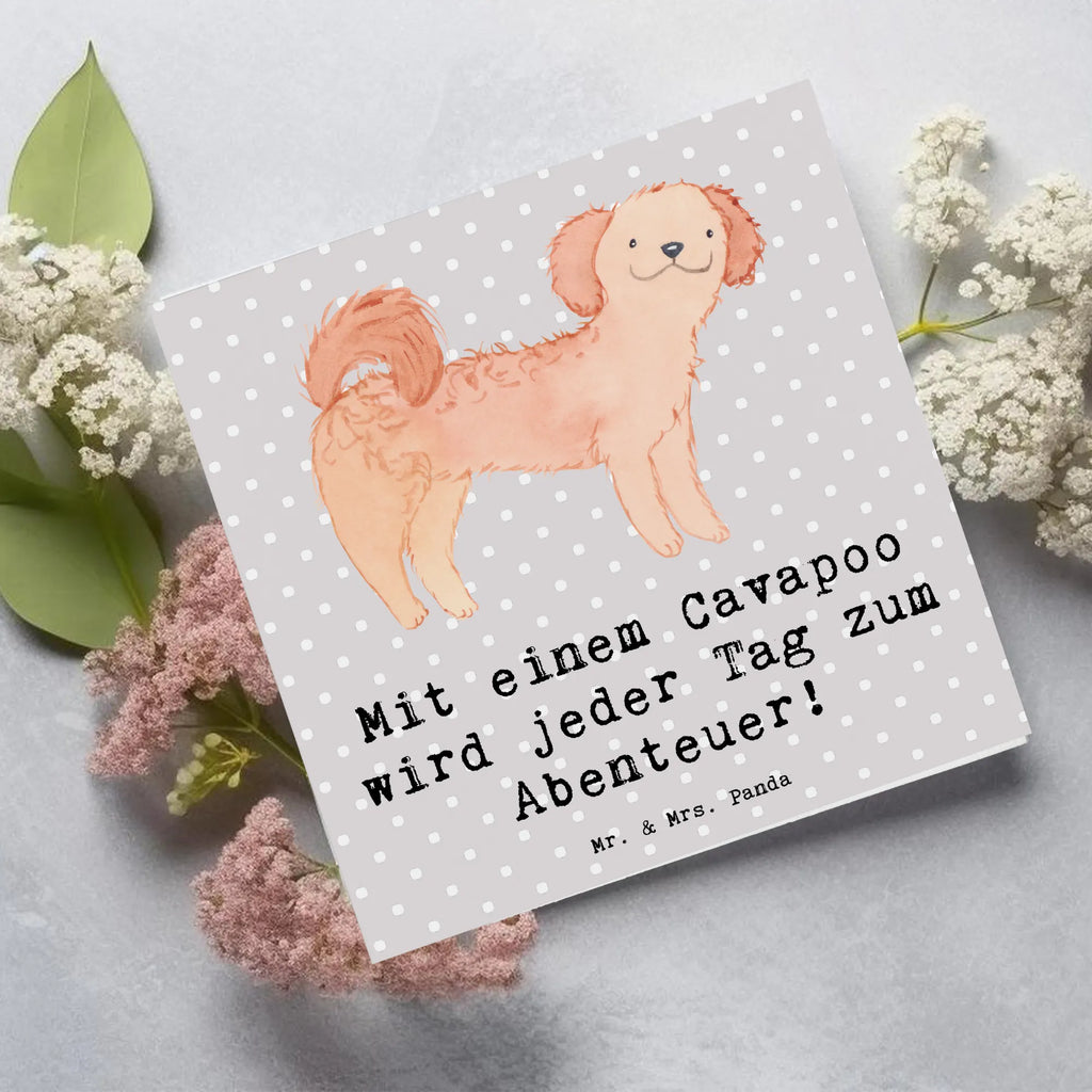 Deluxe Karte Cavapoo Abenteuer Hochwertige Klappkarte, Geburtstagskarte, Hochzeitskarte, Klappkarte, Karte, Hochwertige Grußkarte, Einladungskarte, Glückwunschkarte, Grußkarte, Hund, Hunderasse, Rassehund, Hundebesitzer, Geschenk, Tierfreund, Schenken, Welpe