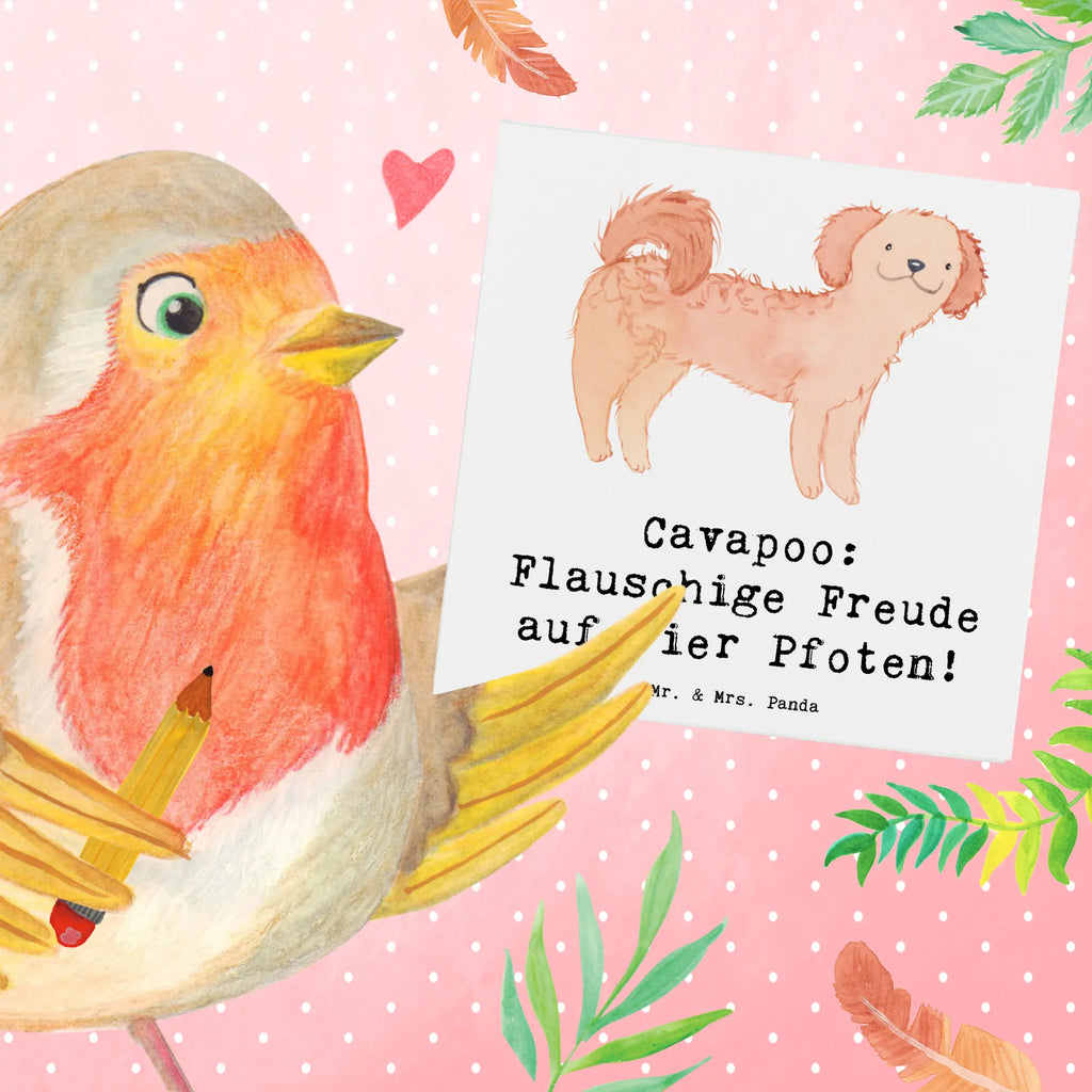 Deluxe Karte Cavapoo Flauschigkeit Einladungskarte, Karte, Geburtstagskarte, Glückwunschkarte, Hochwertige Grußkarte, Hochzeitskarte, Hochwertige Klappkarte, Grußkarte, Klappkarte, Hund, Hunderasse, Rassehund, Hundebesitzer, Geschenk, Tierfreund, Schenken, Welpe