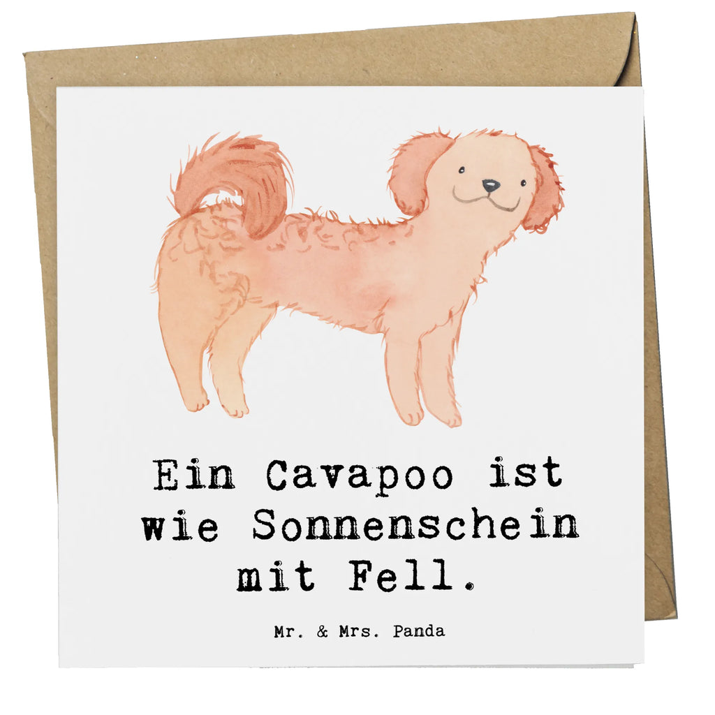 Deluxe Karte Cavapoo Sonnenschein Einladungskarte, Klappkarte, Glückwunschkarte, Karte, Hochwertige Grußkarte, Geburtstagskarte, Grußkarte, Hochwertige Klappkarte, Hochzeitskarte, Hund, Hunderasse, Rassehund, Hundebesitzer, Geschenk, Tierfreund, Schenken, Welpe