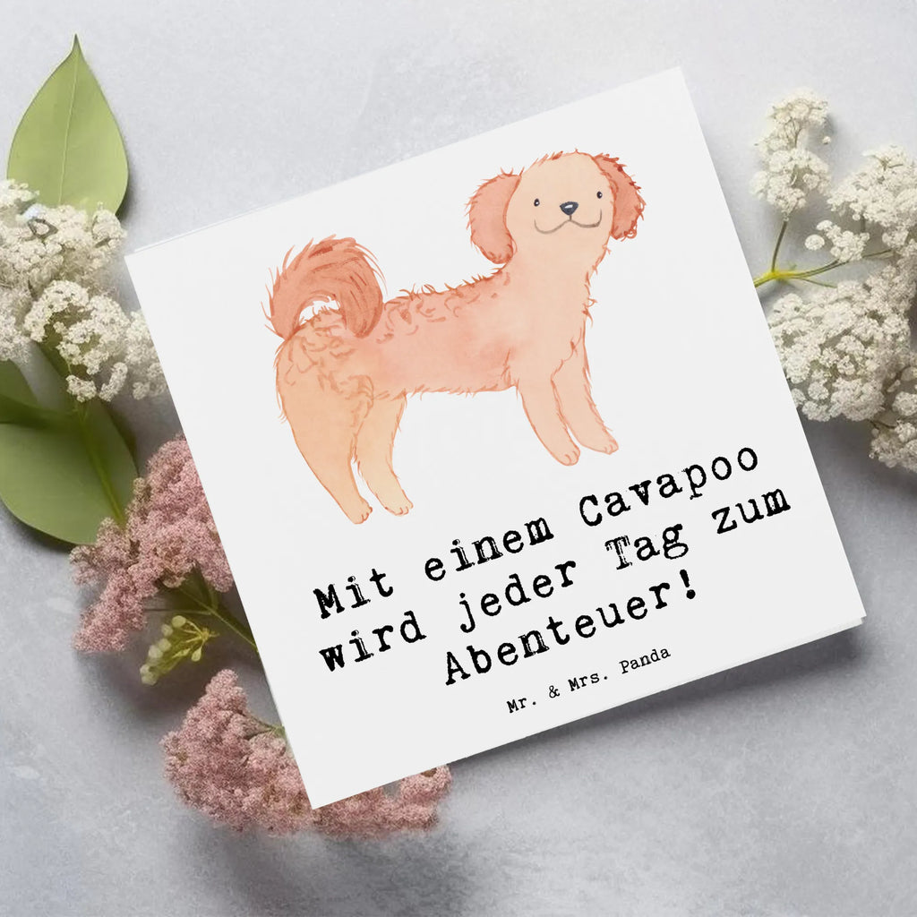Deluxe Karte Cavapoo Abenteuer Hochwertige Klappkarte, Geburtstagskarte, Hochzeitskarte, Klappkarte, Karte, Hochwertige Grußkarte, Einladungskarte, Glückwunschkarte, Grußkarte, Hund, Hunderasse, Rassehund, Hundebesitzer, Geschenk, Tierfreund, Schenken, Welpe