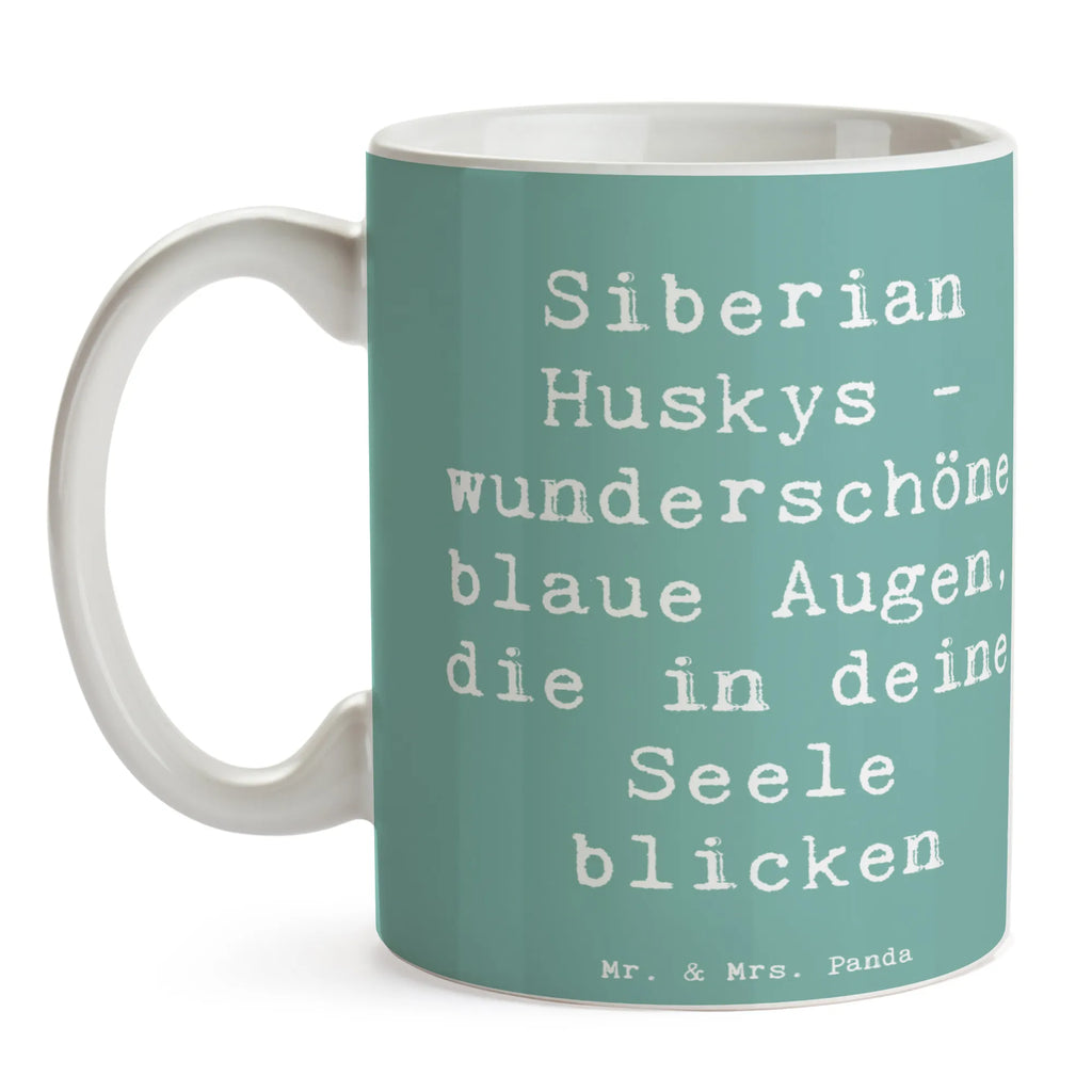 Tasse Spruch Siberian Husky Augenzauber Tasse, Tasse mit Motiven, Teetasse, Kaffeetasse, Porzellantasse, Bürotasse, Keramiktasse, Tasse mit Zitaten, Geschenktasse, Hund, Hunderasse, Rassehund, Hundebesitzer, Geschenk, Tierfreund, Schenken, Welpe
