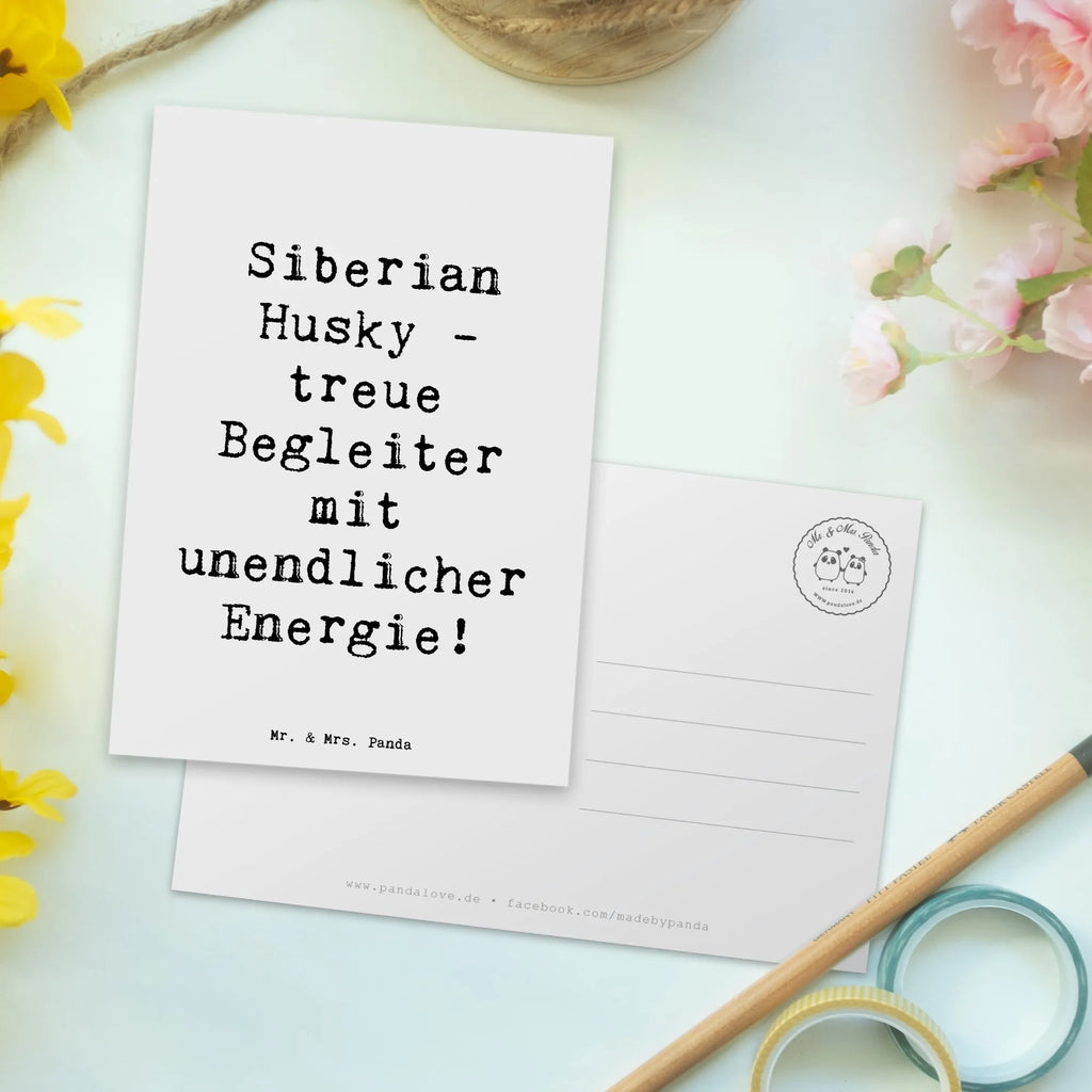 Postkarte Spruch Siberian Husky Energie Karte, Ansichtskarte, Geschenkkarte, Ansichtskarten, Geburtstagskarte, Grußkarte, Einladung Geburtstag, Einladungskarte, Postkarte, Dankeskarte, Einladung, Einladungskarten Geburtstag, Hund, Hunderasse, Rassehund, Hundebesitzer, Geschenk, Tierfreund, Schenken, Welpe