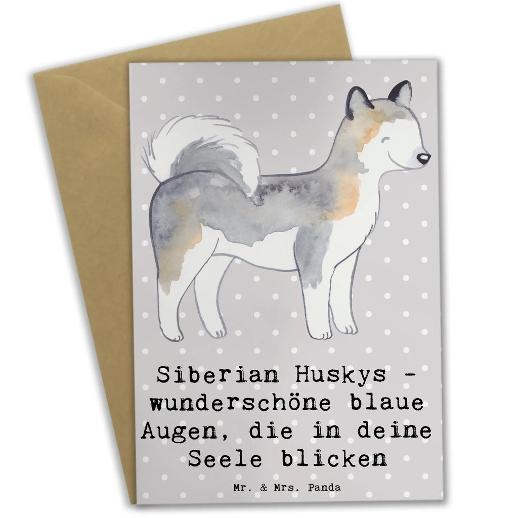 Grußkarte Siberian Husky Augenzauber Hochzeitskarte, Grußkarte, Klappkarte, Ansichtskarten, Geburtstagskarte, Glückwunschkarte, Einladungskarte, Karte, Hund, Hunderasse, Rassehund, Hundebesitzer, Geschenk, Tierfreund, Schenken, Welpe