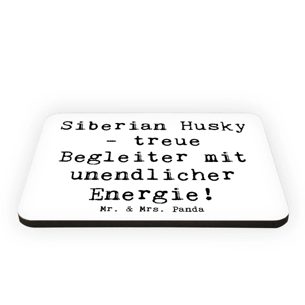 Magnet Saying Siberian Husky - treue Begleiter mit unendlicher Energie! Dekomagnet, Notiz Magnet, Pinnwandmagnet, Souvenir Magnet, Kühlschrank Dekoration, Whiteboard Magnet, Kühlschrankmagnet, Motivmagnete, Hund, Hunderasse, Rassehund, Hundebesitzer, Geschenk, Tierfreund, Schenken, Welpe