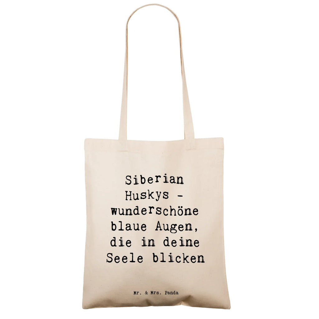 Tote bag Saying Siberian Huskys - wunderschöne blaue Augen, die in deine Seele blicken Schultertasche, Einkaufstasche, Umhängetasche, Beutel, Jutebeutel, Stoffbeutel, Badetasche, Strandtasche, Stofftasche, Beuteltasche, Jutetasche, Einkaufstüte, Tragetasche, Laptoptasche, Shopper, Tasche, Hund, Hunderasse, Rassehund, Hundebesitzer, Geschenk, Tierfreund, Schenken, Welpe