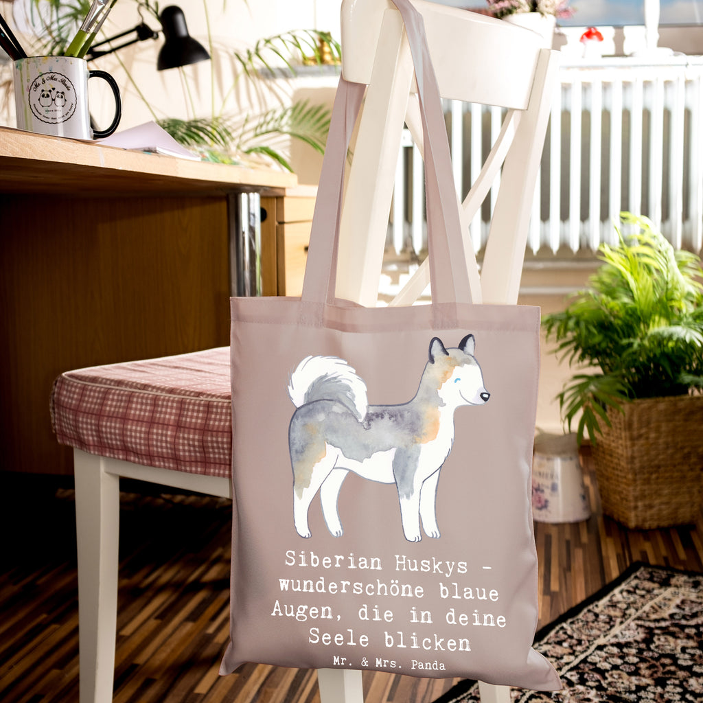 Tote bag Siberian Huskys - wunderschöne blaue Augen, die in deine Seele blicken Schultertasche, Strandtasche, Stoffbeutel, Einkaufstasche, Jutetasche, Laptoptasche, Badetasche, Beuteltasche, Tragetasche, Jutebeutel, Beutel, Stofftasche, Shopper, Umhängetasche, Tasche, Einkaufstüte, Hund, Hunderasse, Rassehund, Hundebesitzer, Geschenk, Tierfreund, Schenken, Welpe