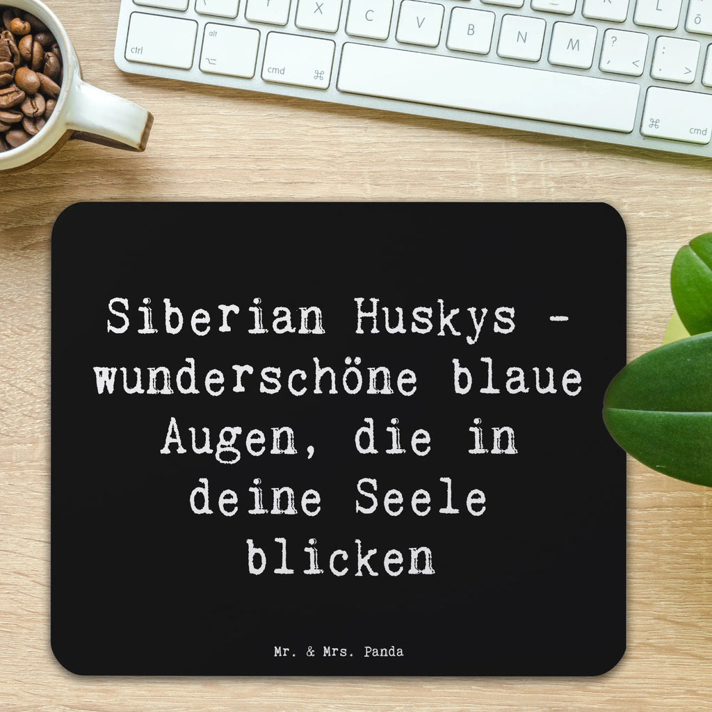 Mouse mat Saying Siberian Huskys - wunderschöne blaue Augen, die in deine Seele blicken Computer zubehör, Mausunterlage, Designer Mauspad, Mauspad Büro, Büroausstattung, Einzigartiges Mauspad, PC Zubehör, Mousepad, Arbeitszimmer, Mauspad, Hund, Hunderasse, Rassehund, Hundebesitzer, Geschenk, Tierfreund, Schenken, Welpe