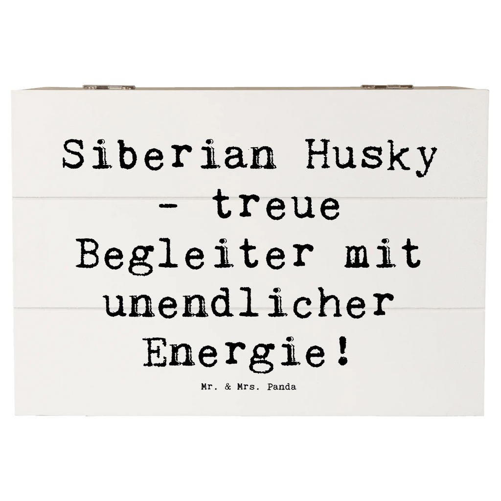Wooden chest Saying Siberian Husky - treue Begleiter mit unendlicher Energie! XXL, Schatzkiste, Erinnerungskiste, Schatulle, Geschenkdose, Geschenkbox, Truhe, Holzkiste, Kiste, Erinnerungsbox, Aufbewahrungsbox, Dekokiste, Hund, Hunderasse, Rassehund, Hundebesitzer, Geschenk, Tierfreund, Schenken, Welpe