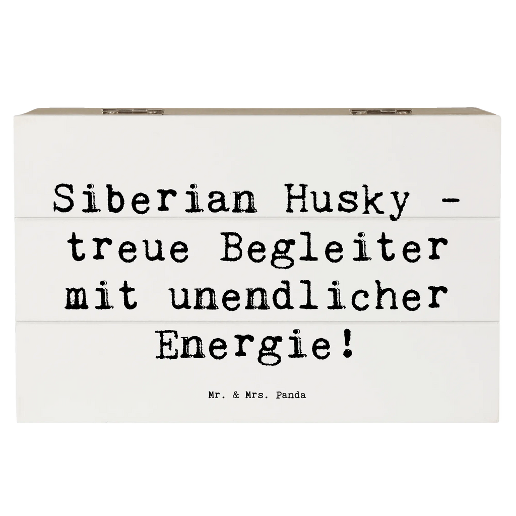 Wooden chest Saying Siberian Husky - treue Begleiter mit unendlicher Energie! XXL, Schatzkiste, Erinnerungskiste, Schatulle, Geschenkdose, Geschenkbox, Truhe, Holzkiste, Kiste, Erinnerungsbox, Aufbewahrungsbox, Dekokiste, Hund, Hunderasse, Rassehund, Hundebesitzer, Geschenk, Tierfreund, Schenken, Welpe