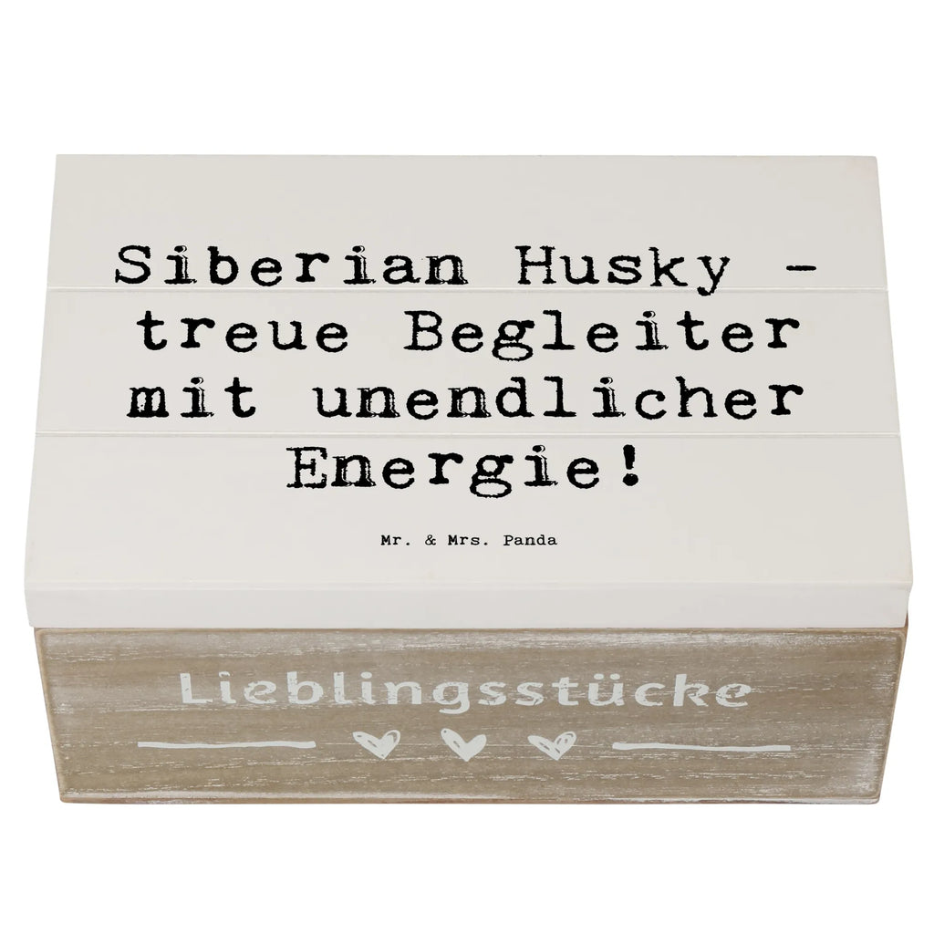 Wooden chest Saying Siberian Husky - treue Begleiter mit unendlicher Energie! XXL, Schatzkiste, Erinnerungskiste, Schatulle, Geschenkdose, Geschenkbox, Truhe, Holzkiste, Kiste, Erinnerungsbox, Aufbewahrungsbox, Dekokiste, Hund, Hunderasse, Rassehund, Hundebesitzer, Geschenk, Tierfreund, Schenken, Welpe