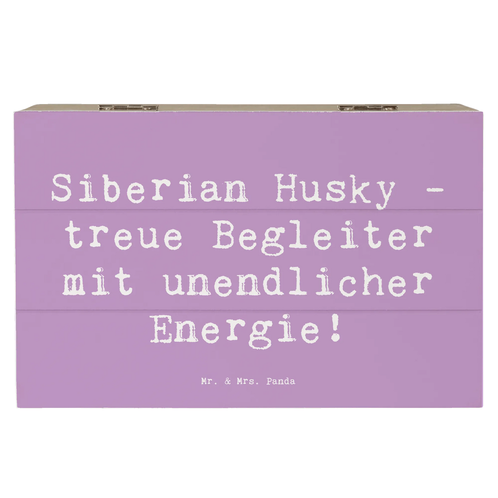 Wooden chest Saying Siberian Husky - treue Begleiter mit unendlicher Energie! XXL, Schatzkiste, Erinnerungskiste, Schatulle, Geschenkdose, Geschenkbox, Truhe, Holzkiste, Kiste, Erinnerungsbox, Aufbewahrungsbox, Dekokiste, Hund, Hunderasse, Rassehund, Hundebesitzer, Geschenk, Tierfreund, Schenken, Welpe